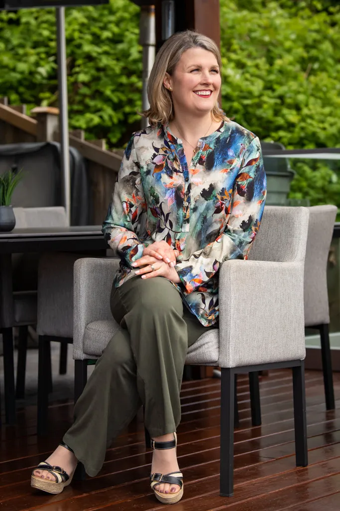 Landon Pant, Khaki, Linen Bamboo sold by Blue Sky product image thumbnail 2