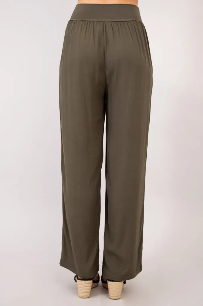 Landon Pant, Khaki, Linen Bamboo sold by Blue Sky product image thumbnail 5