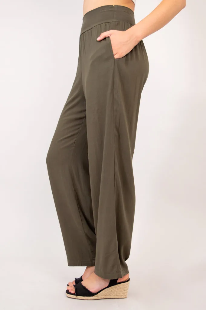 Landon Pant, Khaki, Linen Bamboo sold by Blue Sky product image thumbnail 3