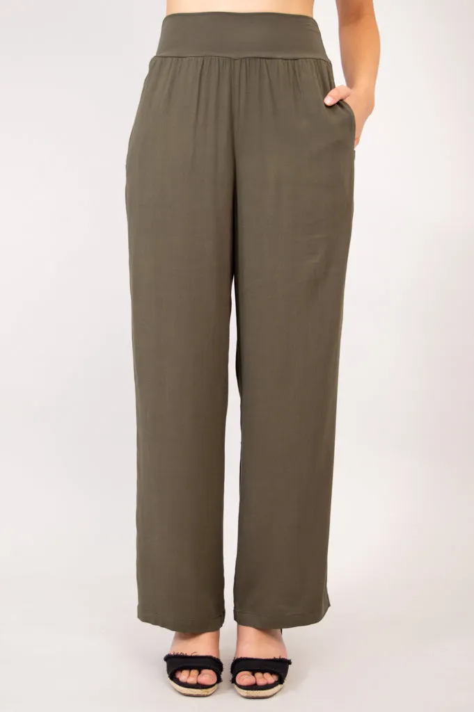 Landon Pant, Khaki, Linen Bamboo sold by Blue Sky product image thumbnail 4