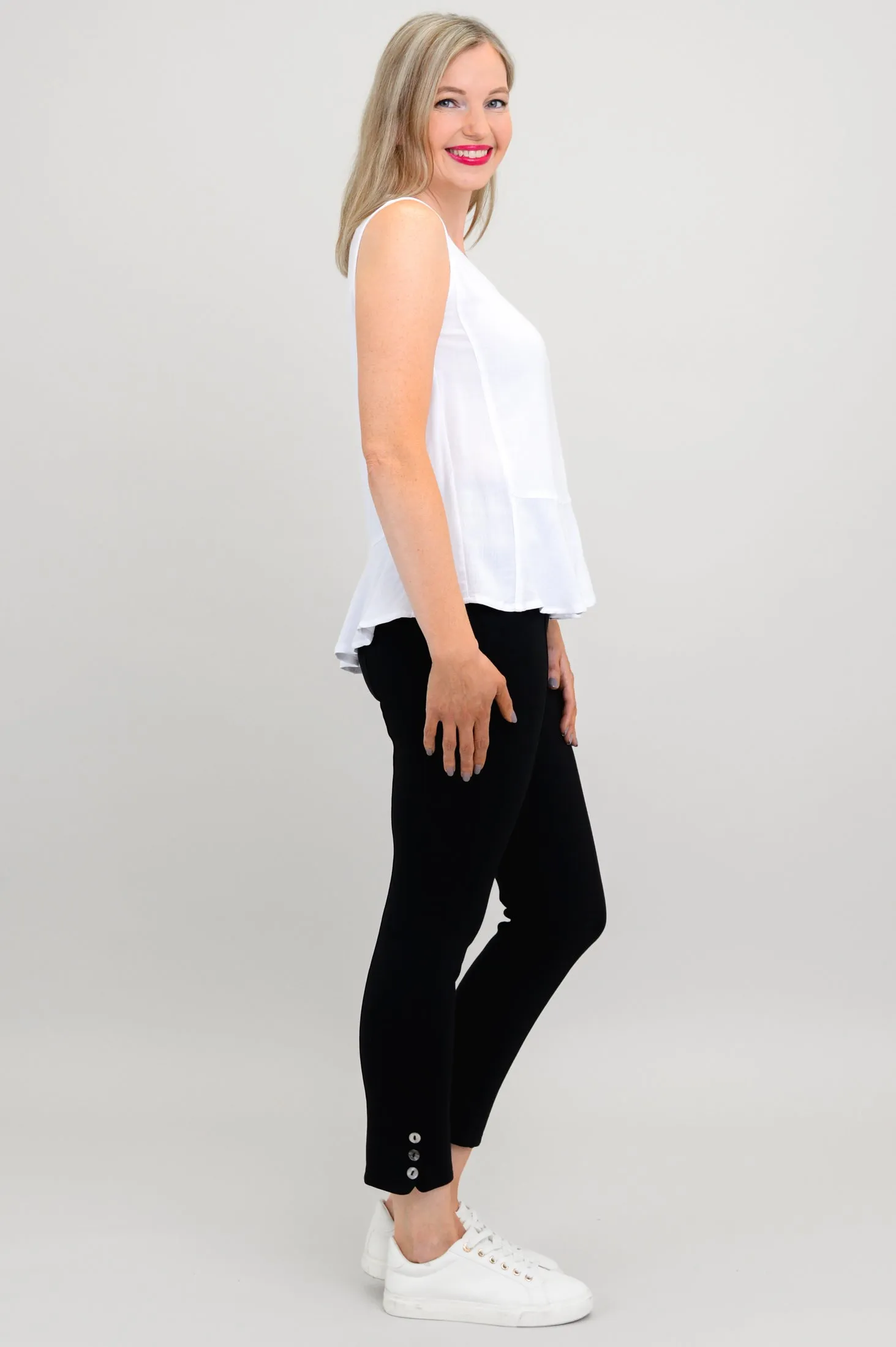 Ginny Tank, White, Linen Bamboo sold by Blue Sky product image thumbnail 4