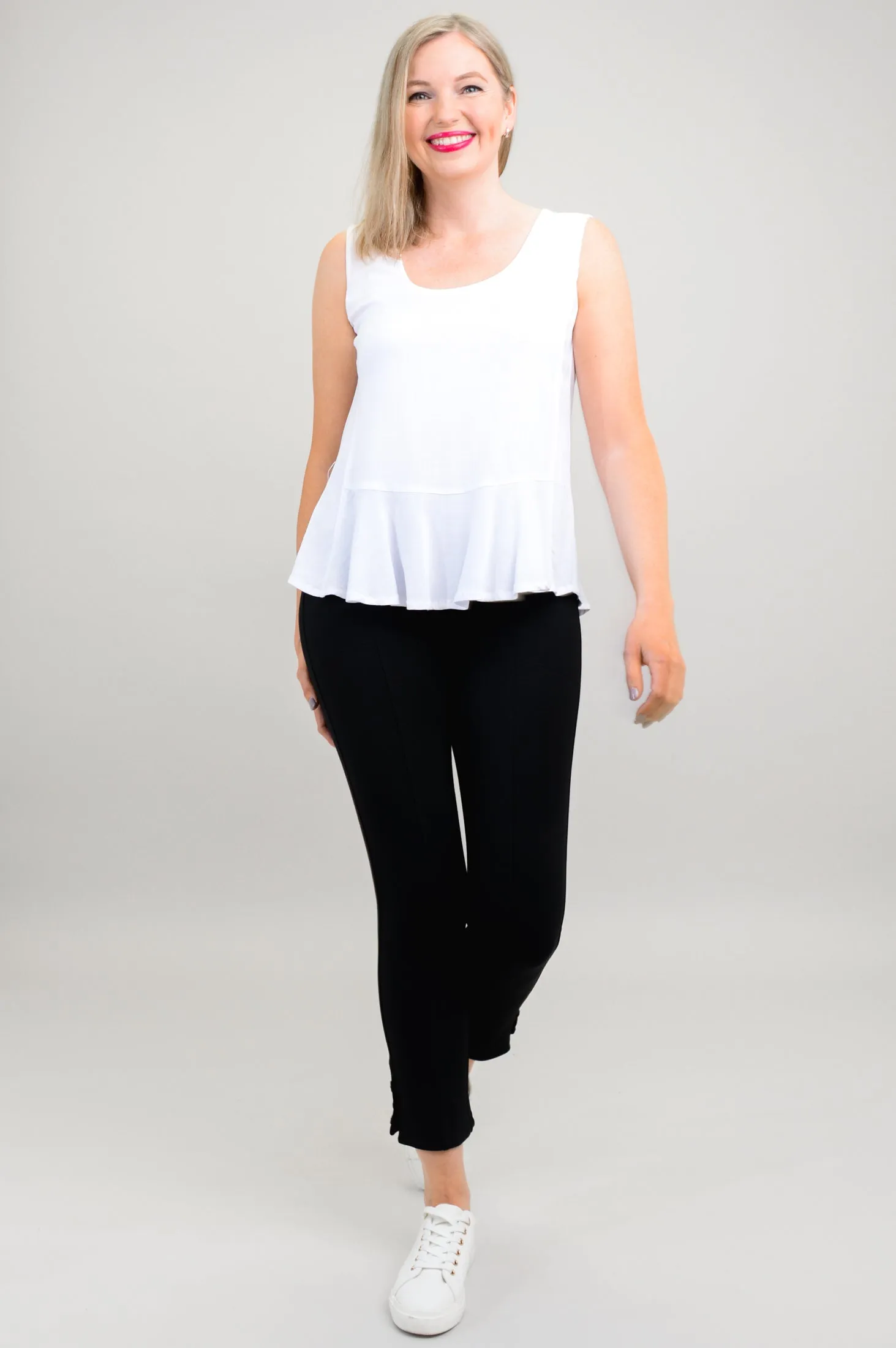 Ginny Tank, White, Linen Bamboo sold by Blue Sky product image thumbnail 3