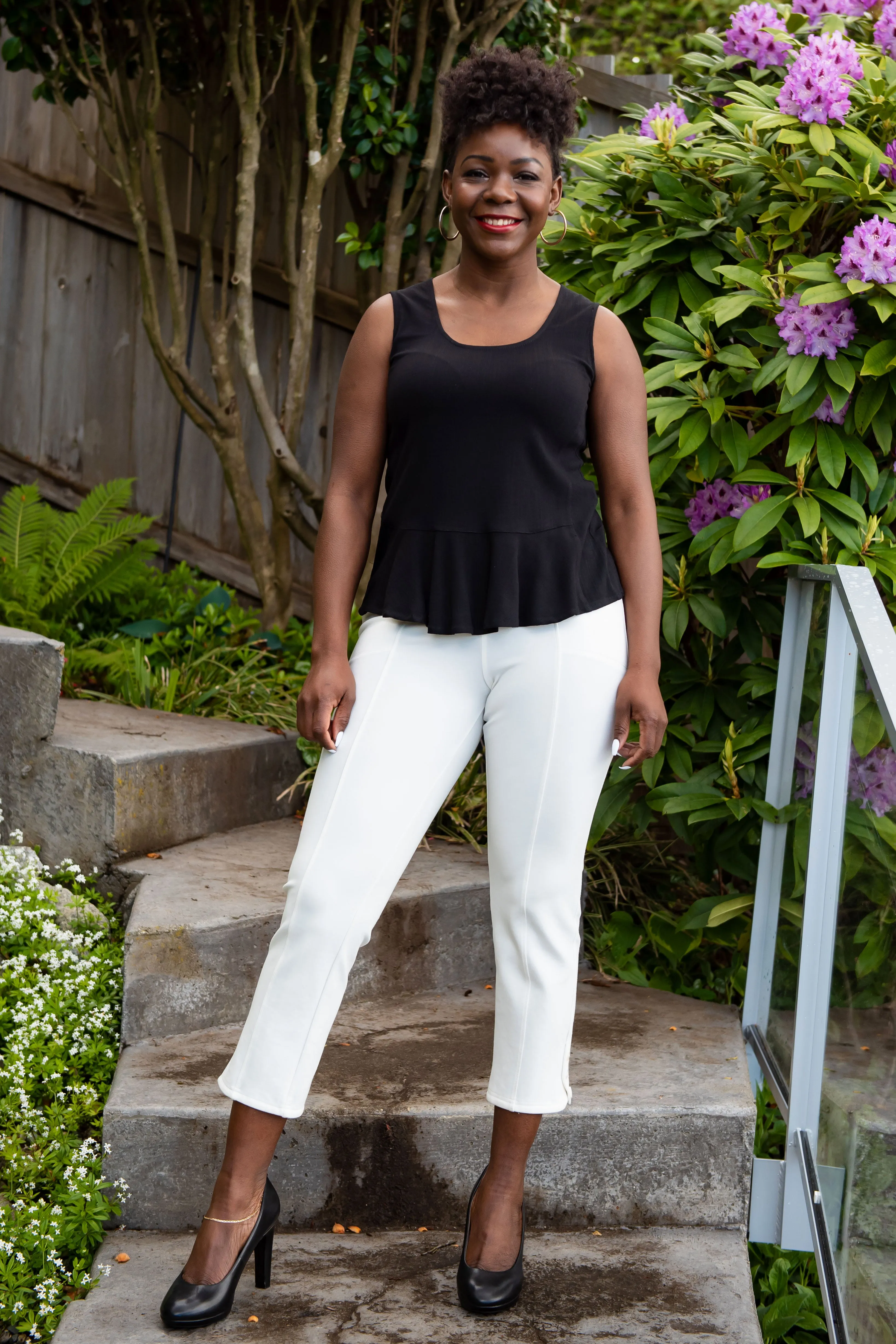 Ginny Tank, Black, Linen Bamboo sold by Blue Sky product image thumbnail 3