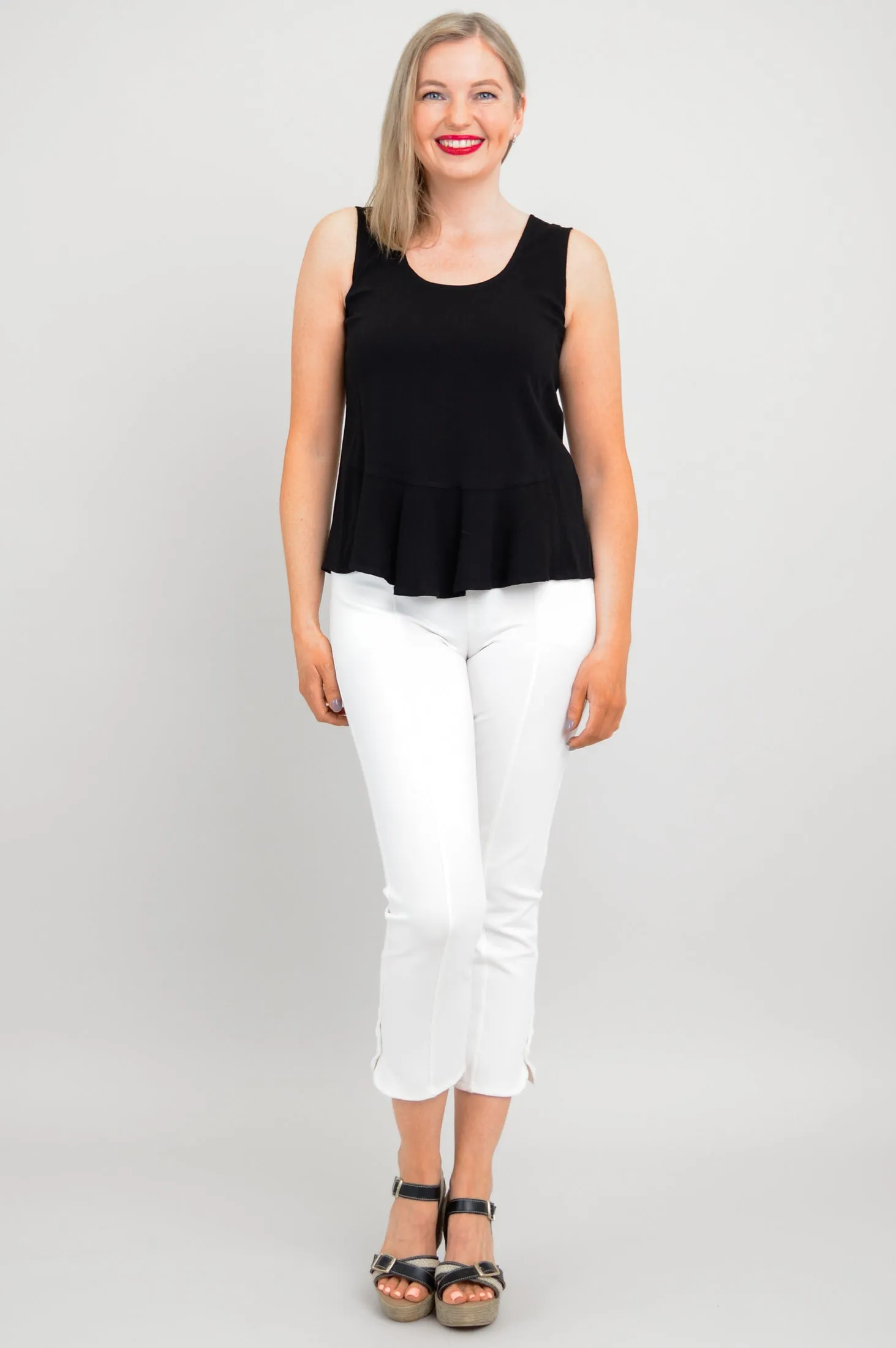 Ginny Tank, Black, Linen Bamboo sold by Blue Sky product image thumbnail 4