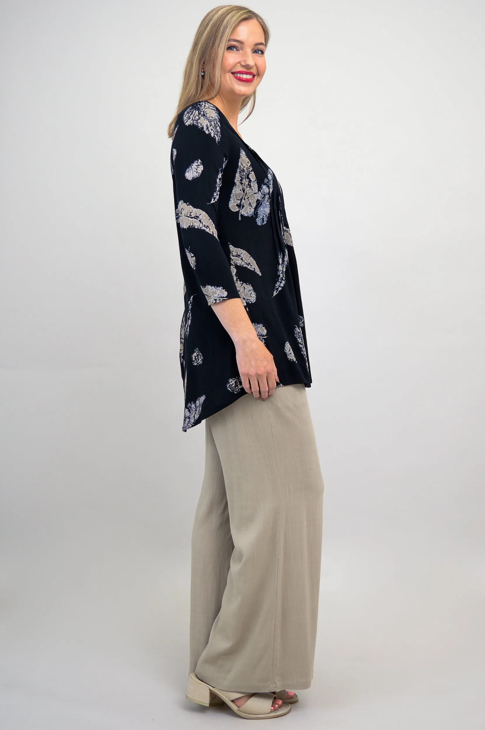 Harper Top, Leaf Shadow, Linen Bamboo - Final Sale sold by Blue Sky product image thumbnail 5