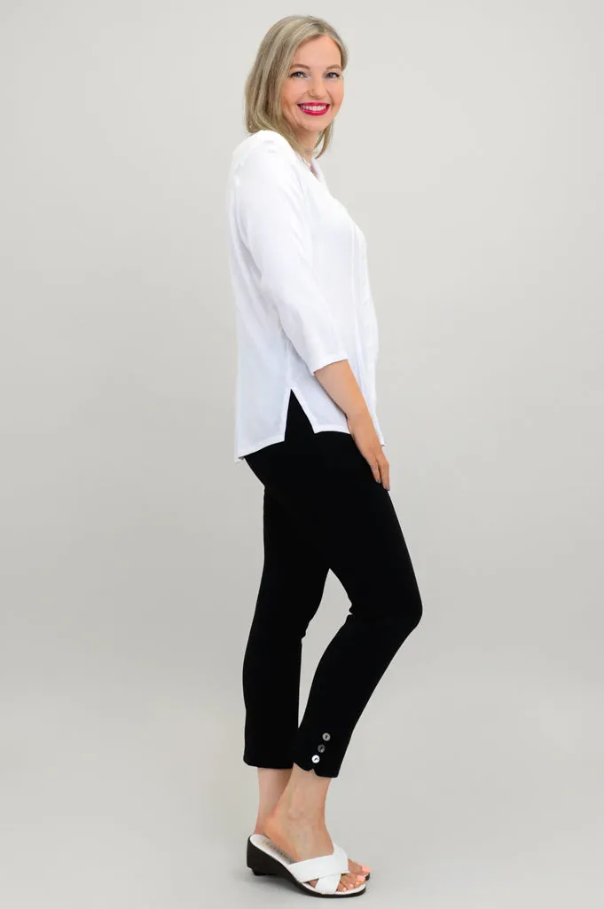 Samantha Top, White, Linen Bamboo sold by Blue Sky product image thumbnail 3
