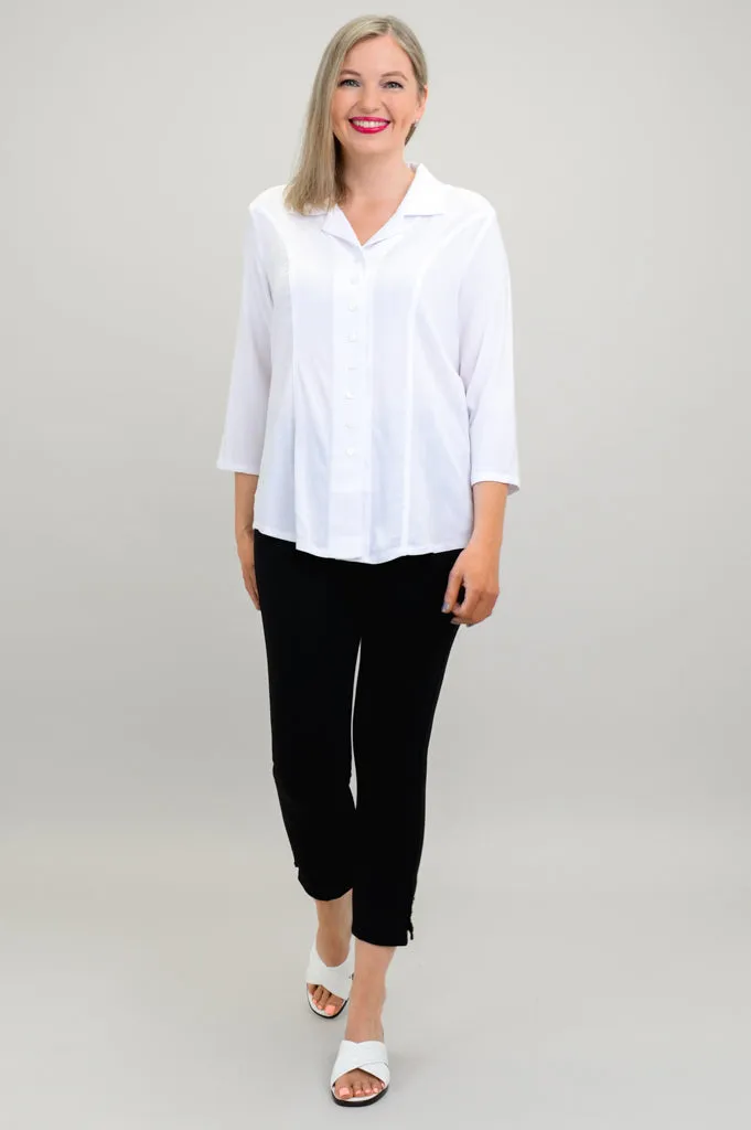 Samantha Top, White, Linen Bamboo sold by Blue Sky product image thumbnail 2