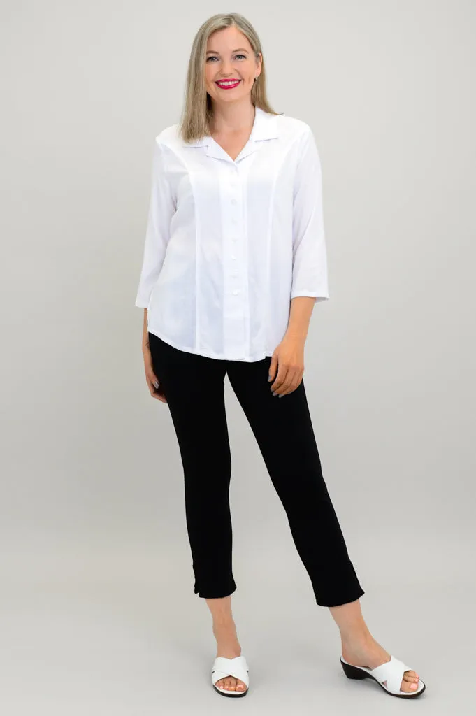 Samantha Top, White, Linen Bamboo sold by Blue Sky product image thumbnail 5