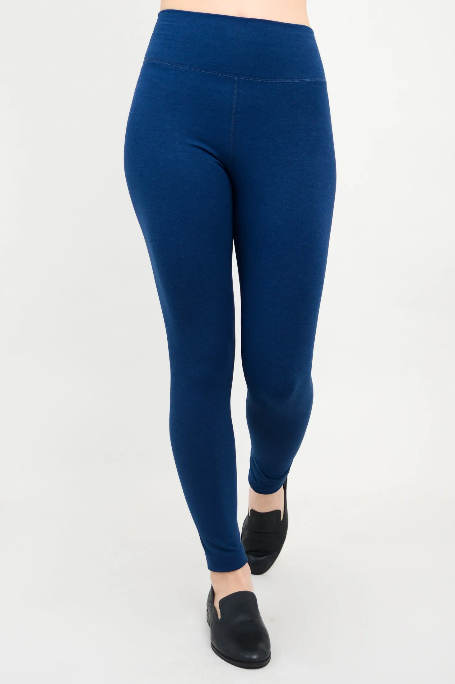 Dixie Legging, Indigo, Bamboo Fleece sold by Blue Sky
