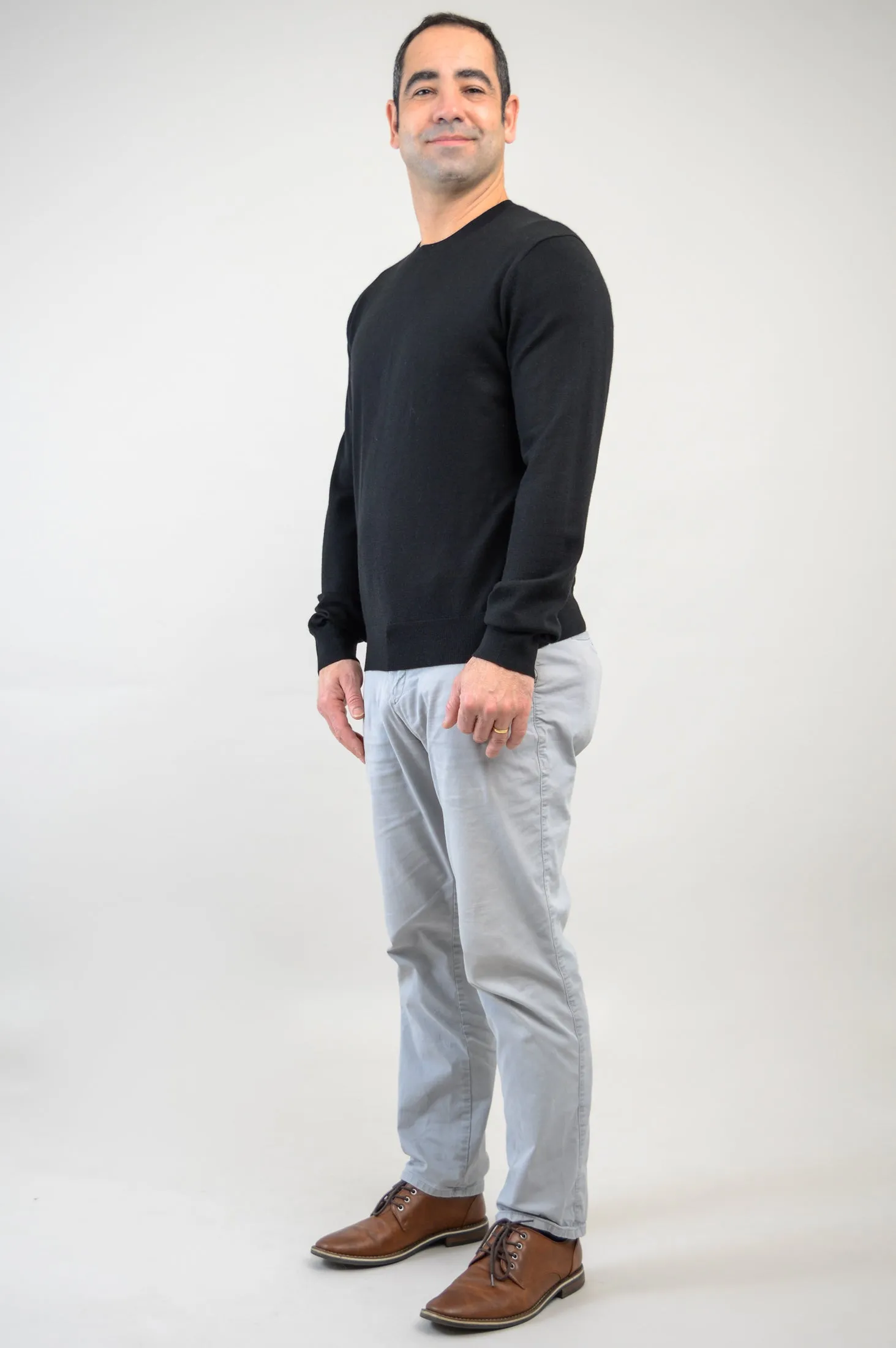 Fraser Sweater, Black, 100% Merino Wool sold by Blue Sky product image thumbnail 2
