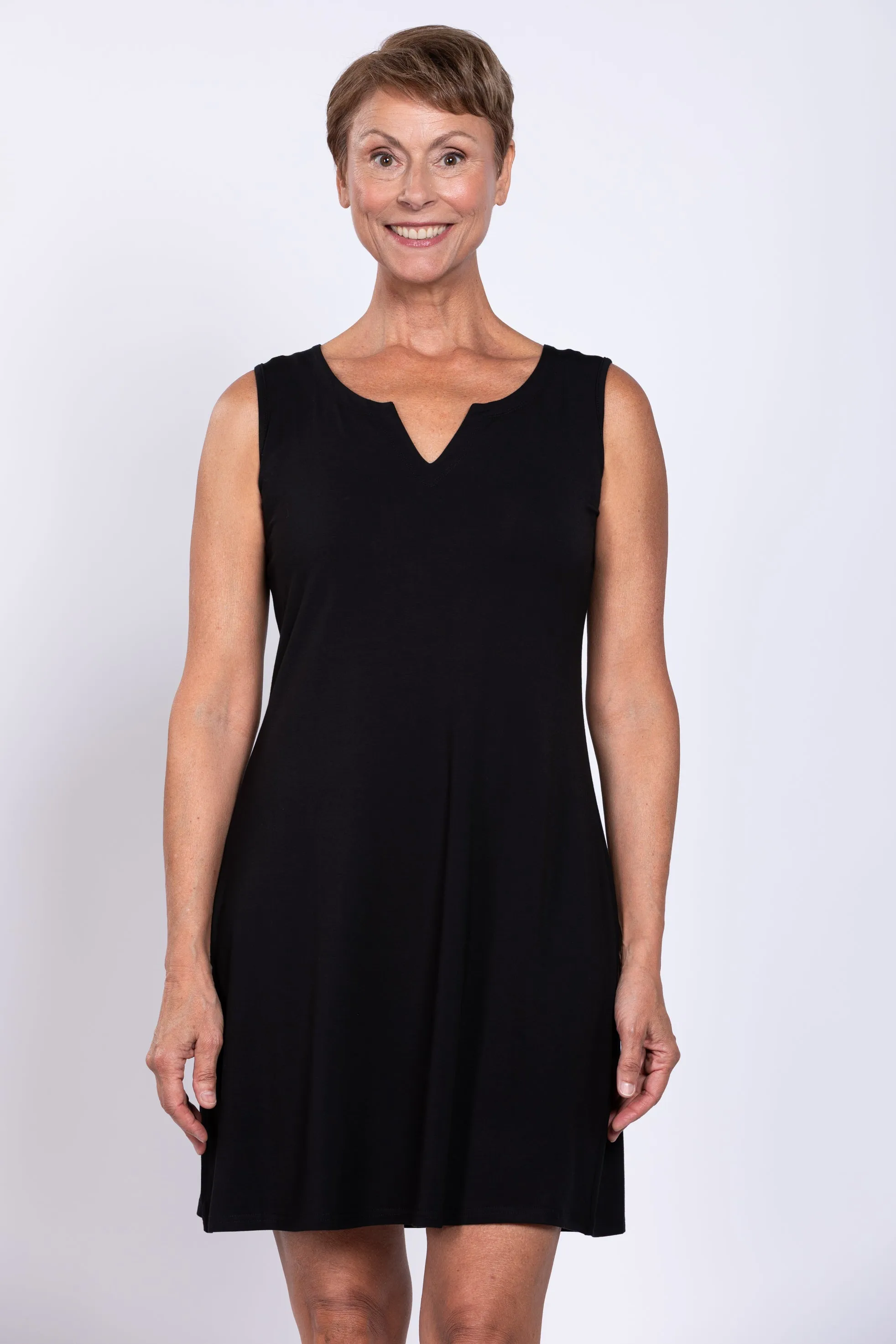 Maggie Sleeveless Dress, Black, Bamboo sold by Blue Sky product image thumbnail 5