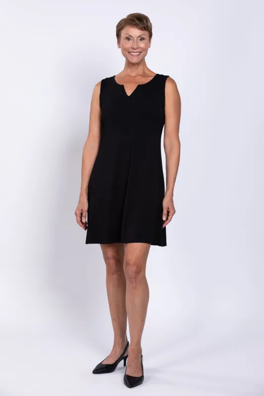 Maggie Sleeveless Dress, Black, Bamboo sold by Blue Sky
