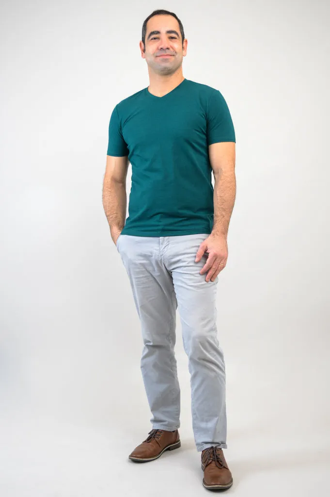 Adam Short Sleeve Shirt, Teal, Bamboo sold by Blue Sky product image thumbnail 5