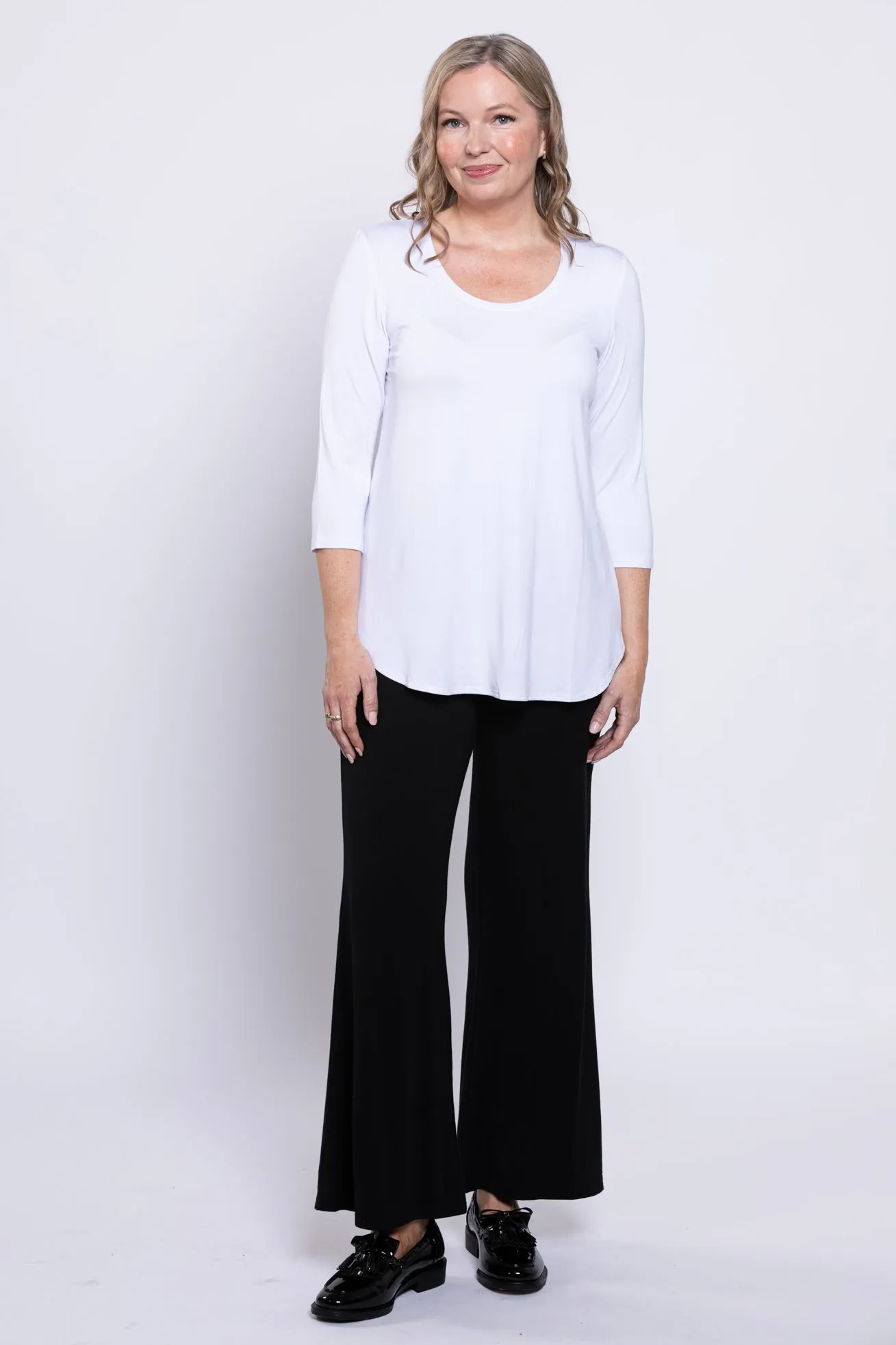 Jazz 3/4 Slv Top, Snow White, Bamboo sold by Blue Sky product image thumbnail 2