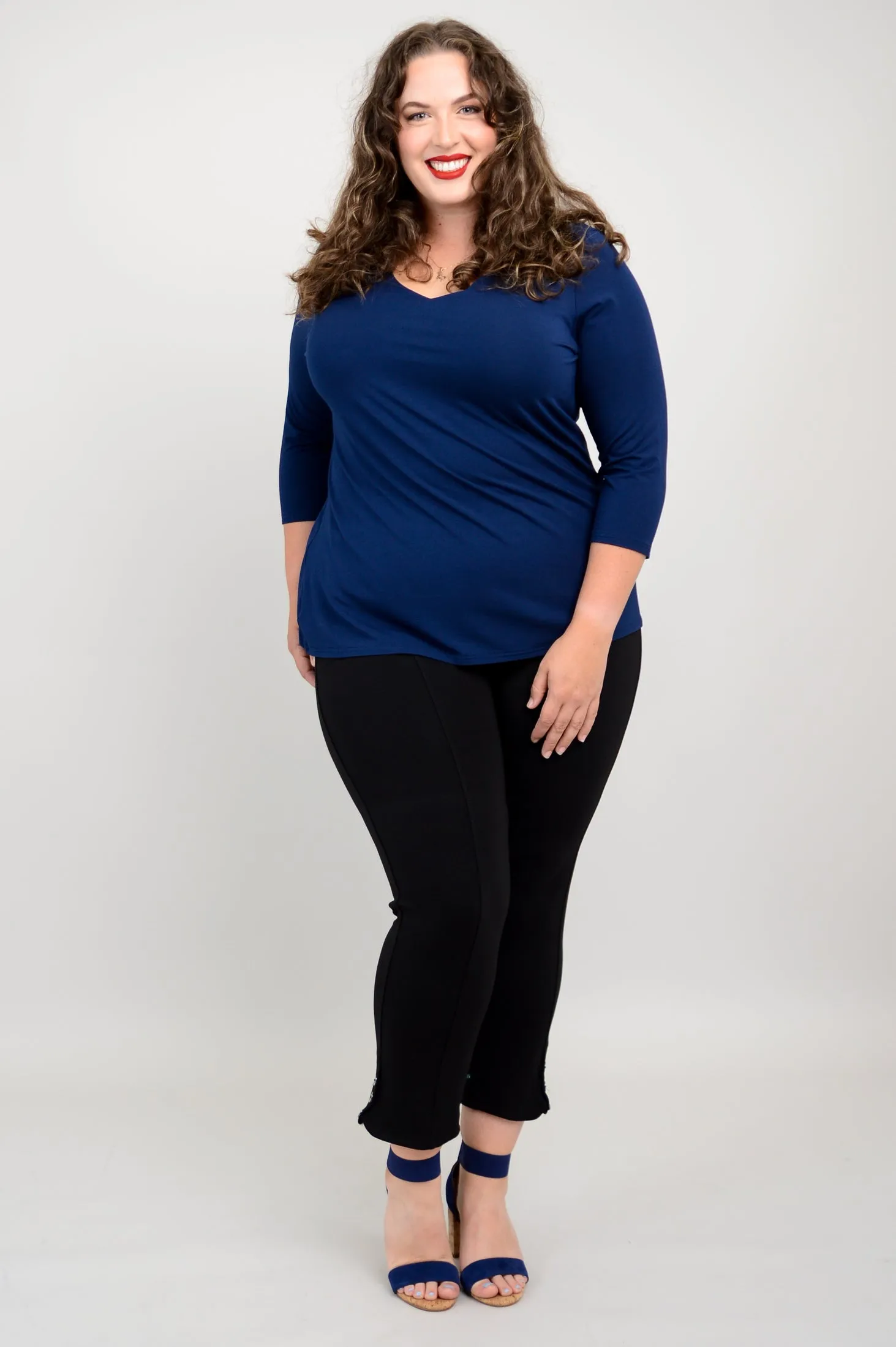 Mia Top, Indigo, Bamboo sold by Blue Sky product image thumbnail 4