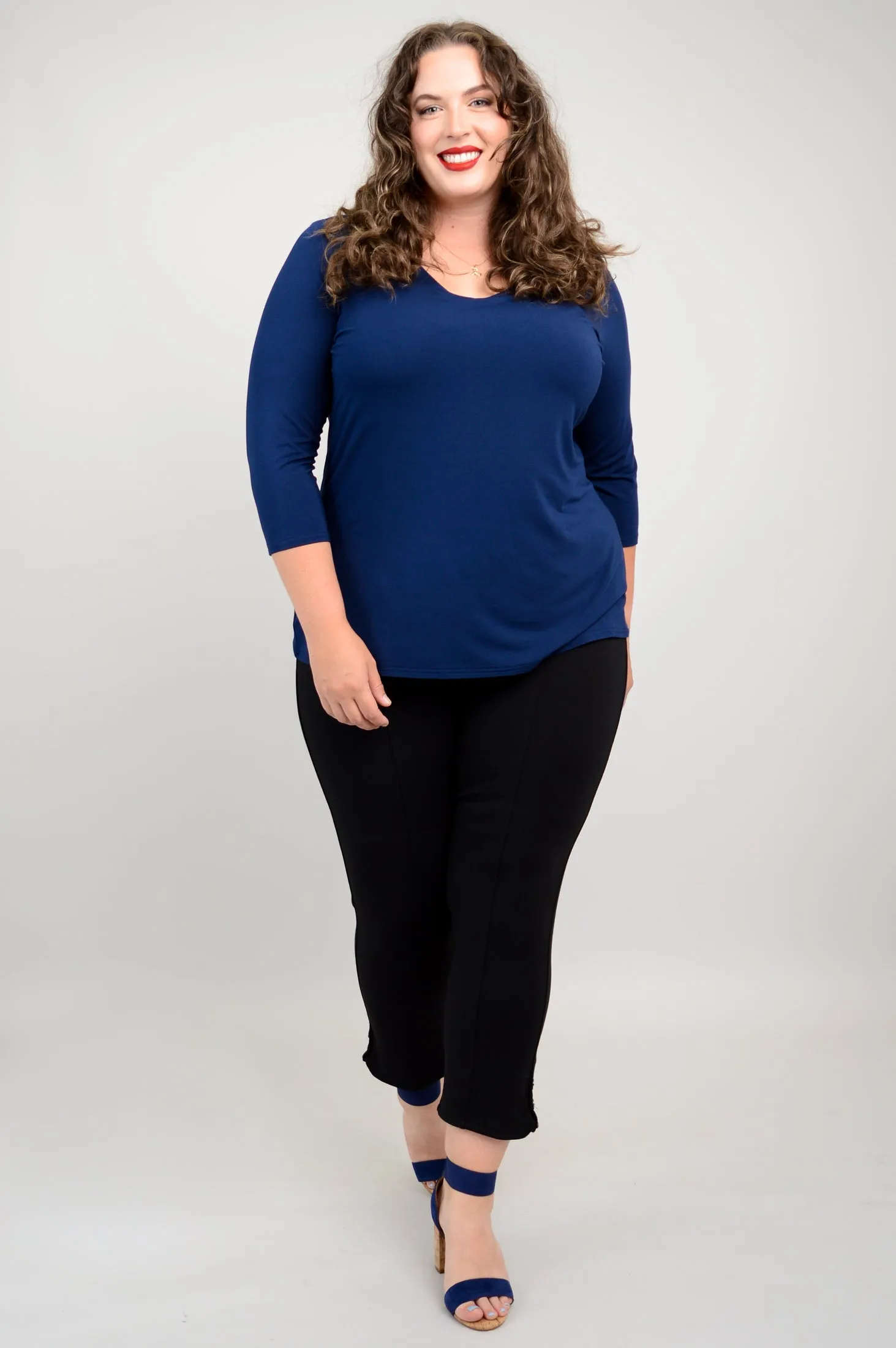 Mia Top, Indigo, Bamboo sold by Blue Sky product image thumbnail 5