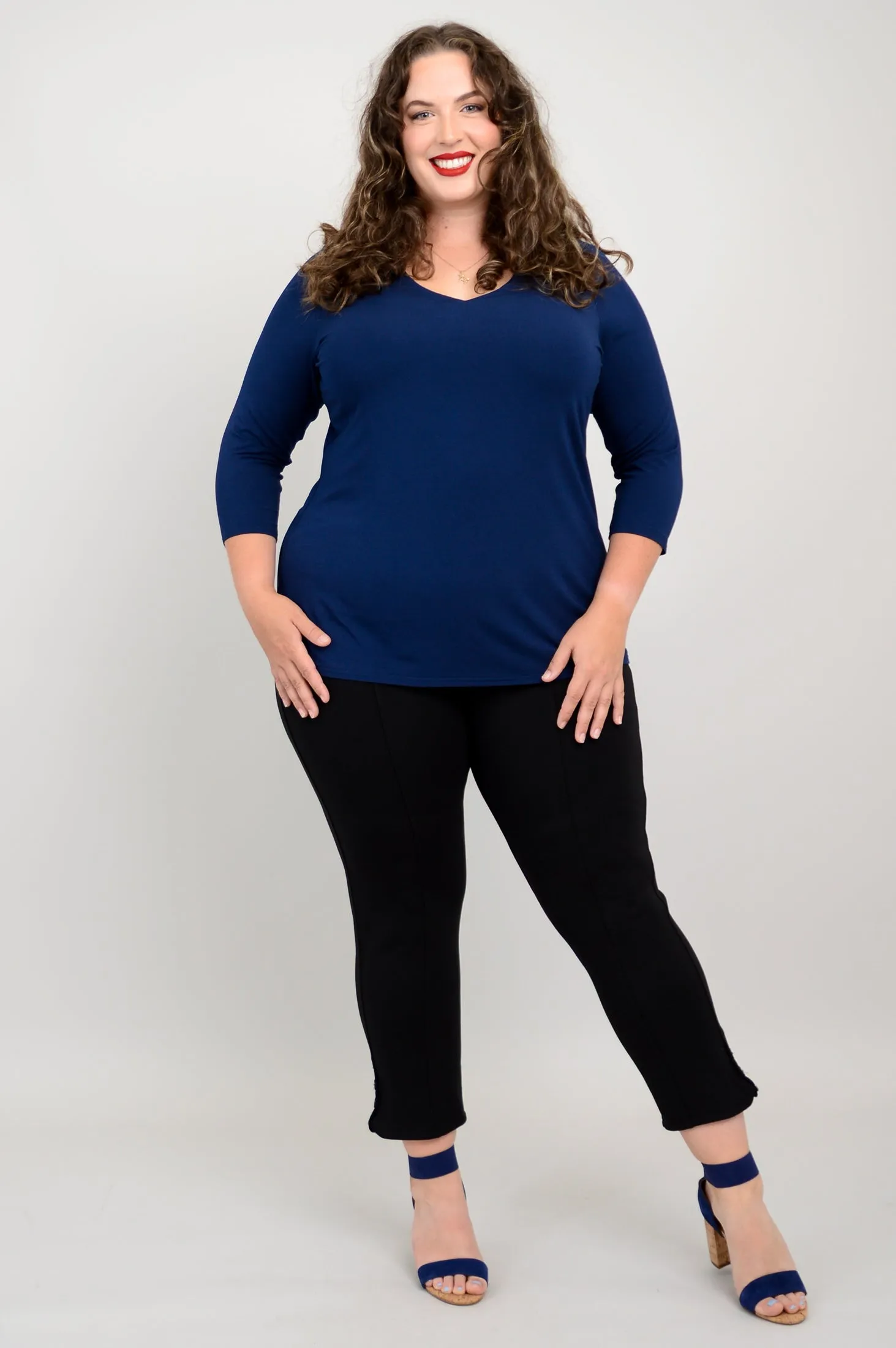 Mia Top, Indigo, Bamboo sold by Blue Sky product image thumbnail 3