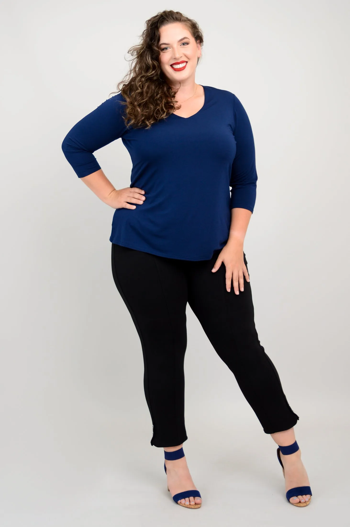 Mia Top, Indigo, Bamboo sold by Blue Sky product image thumbnail 2