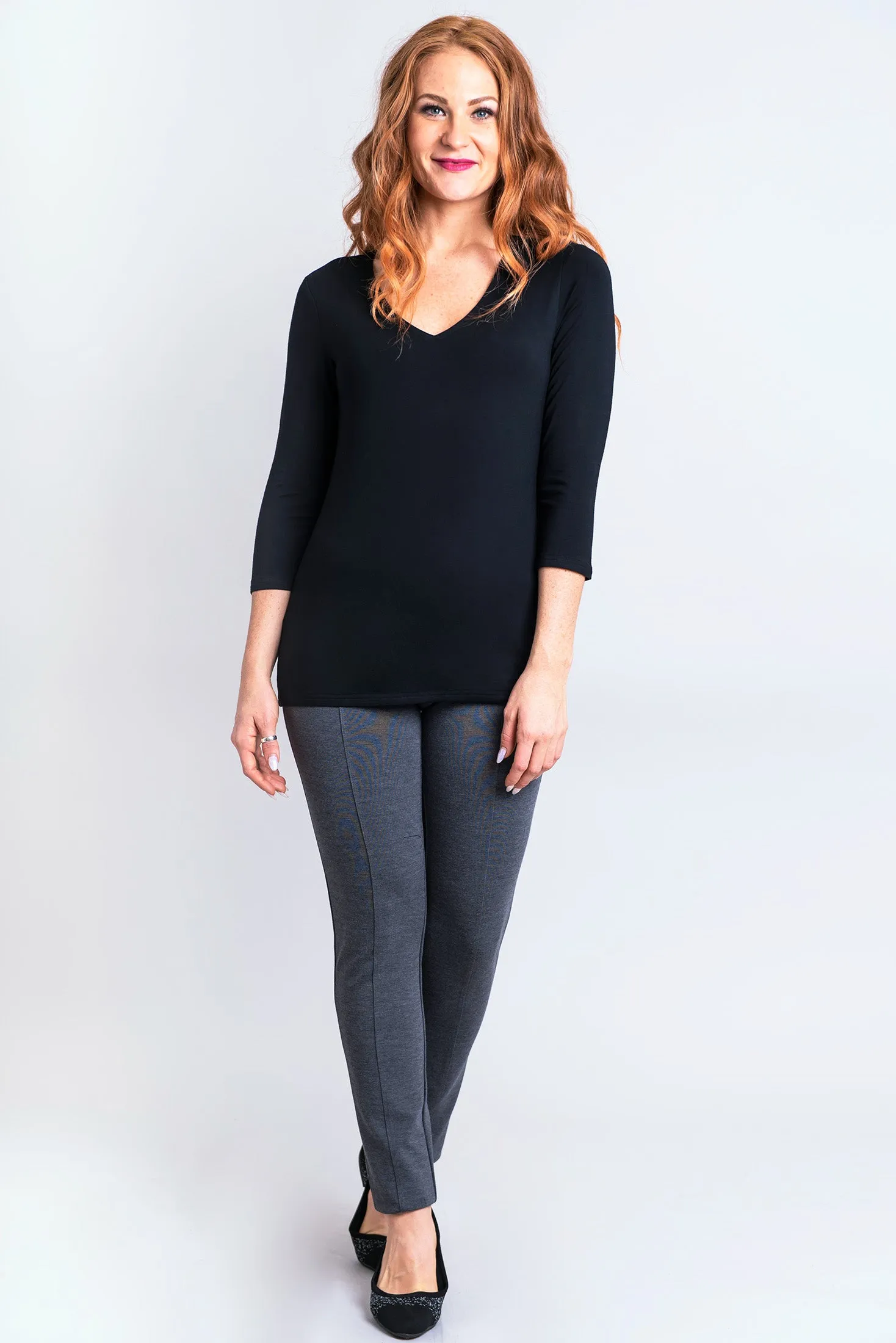 Mia Top, Black, Bamboo sold by Blue Sky product image thumbnail 4