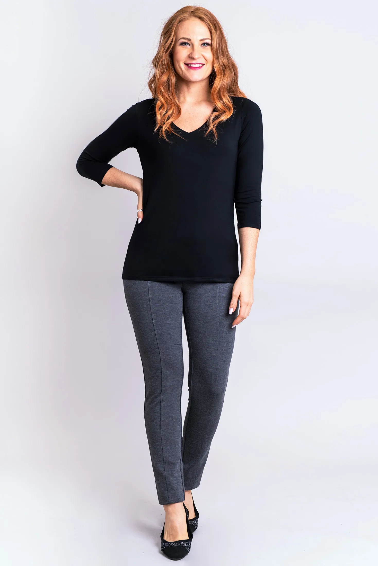 Mia Top, Black, Bamboo sold by Blue Sky product image thumbnail 2