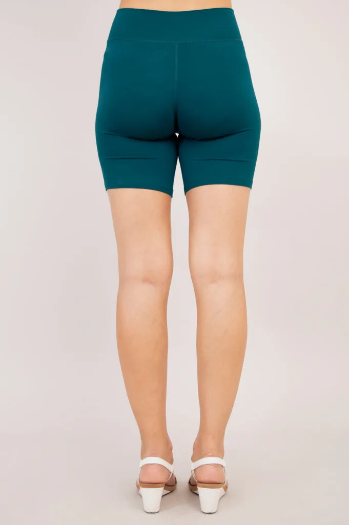 Hallie Shorts, Teal, Bamboo sold by Blue Sky product image thumbnail 4