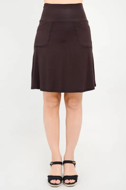 Magna Skort, Coffee, Bamboo sold by Blue Sky