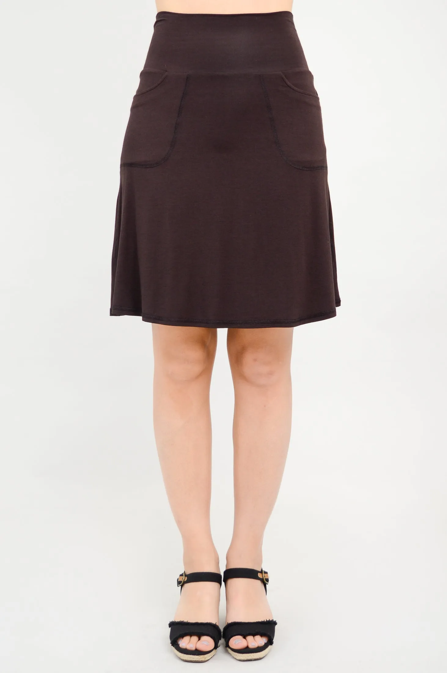 Magna Skort, Coffee, Bamboo sold by Blue Sky