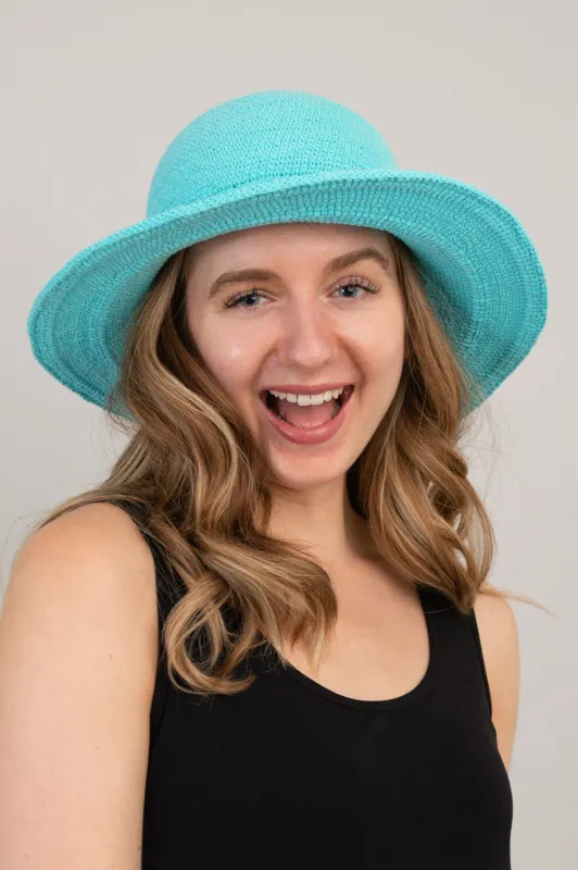 Aqua Hat, Cotton sold by Blue Sky