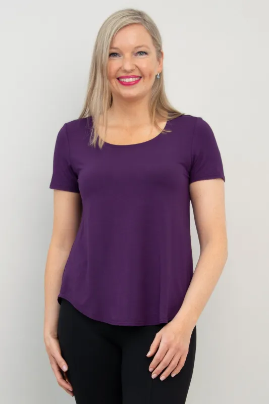 Tessa Tee, Royale, Bamboo sold by Blue Sky