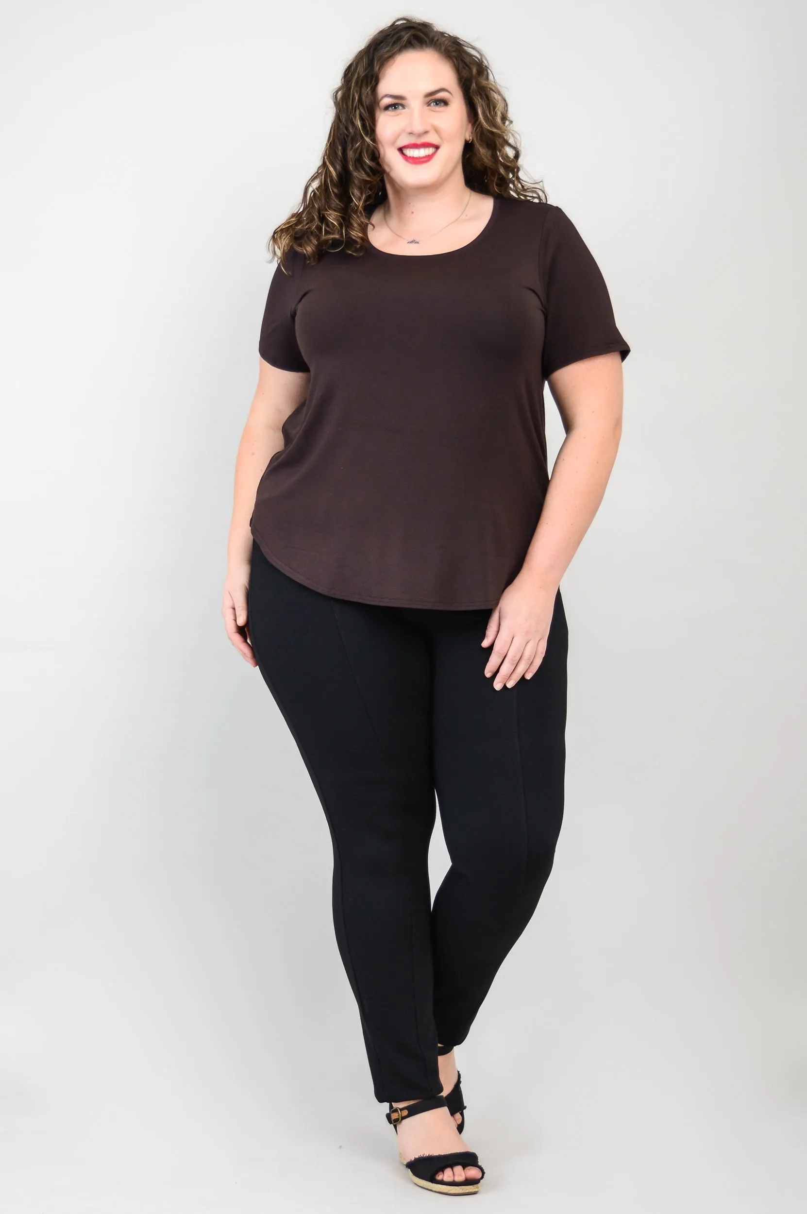 Tessa Tee, Coffee, Bamboo sold by Blue Sky product image thumbnail 3