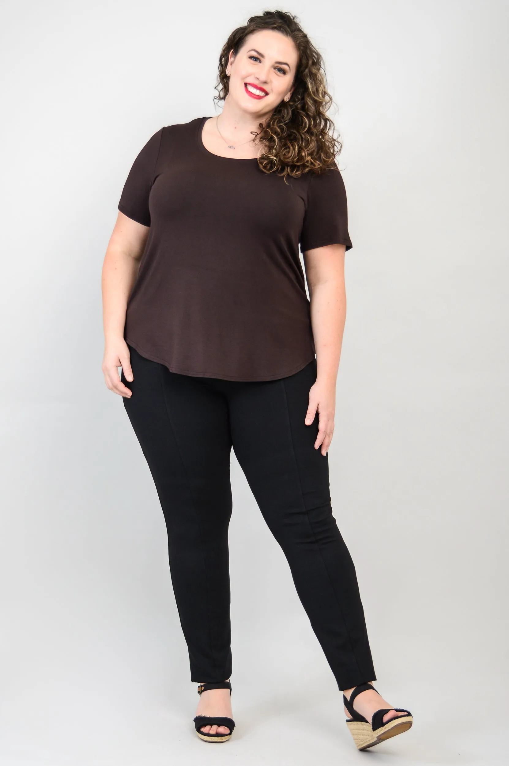 Tessa Tee, Coffee, Bamboo sold by Blue Sky product image thumbnail 4