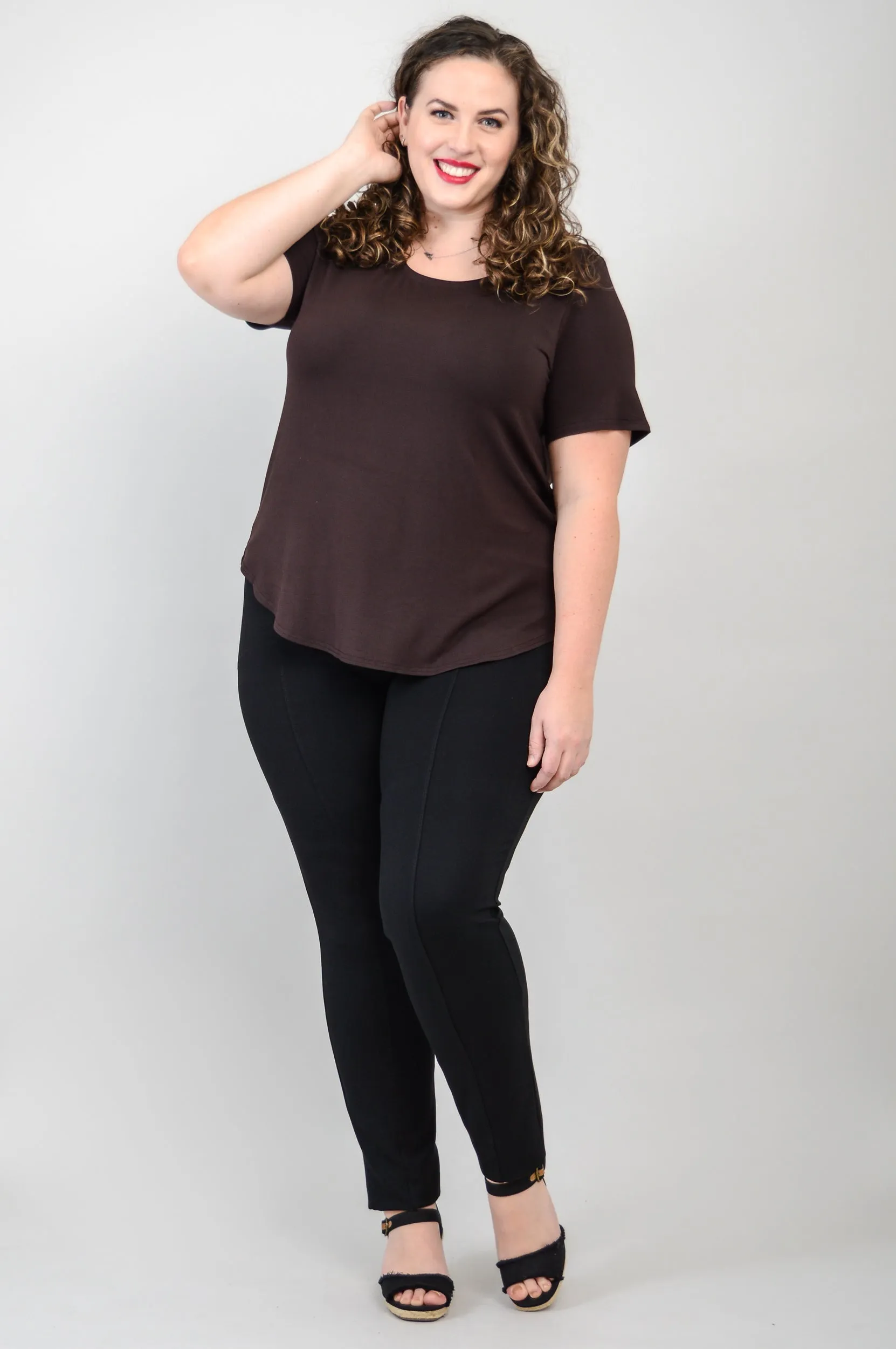 Tessa Tee, Coffee, Bamboo sold by Blue Sky product image thumbnail 5