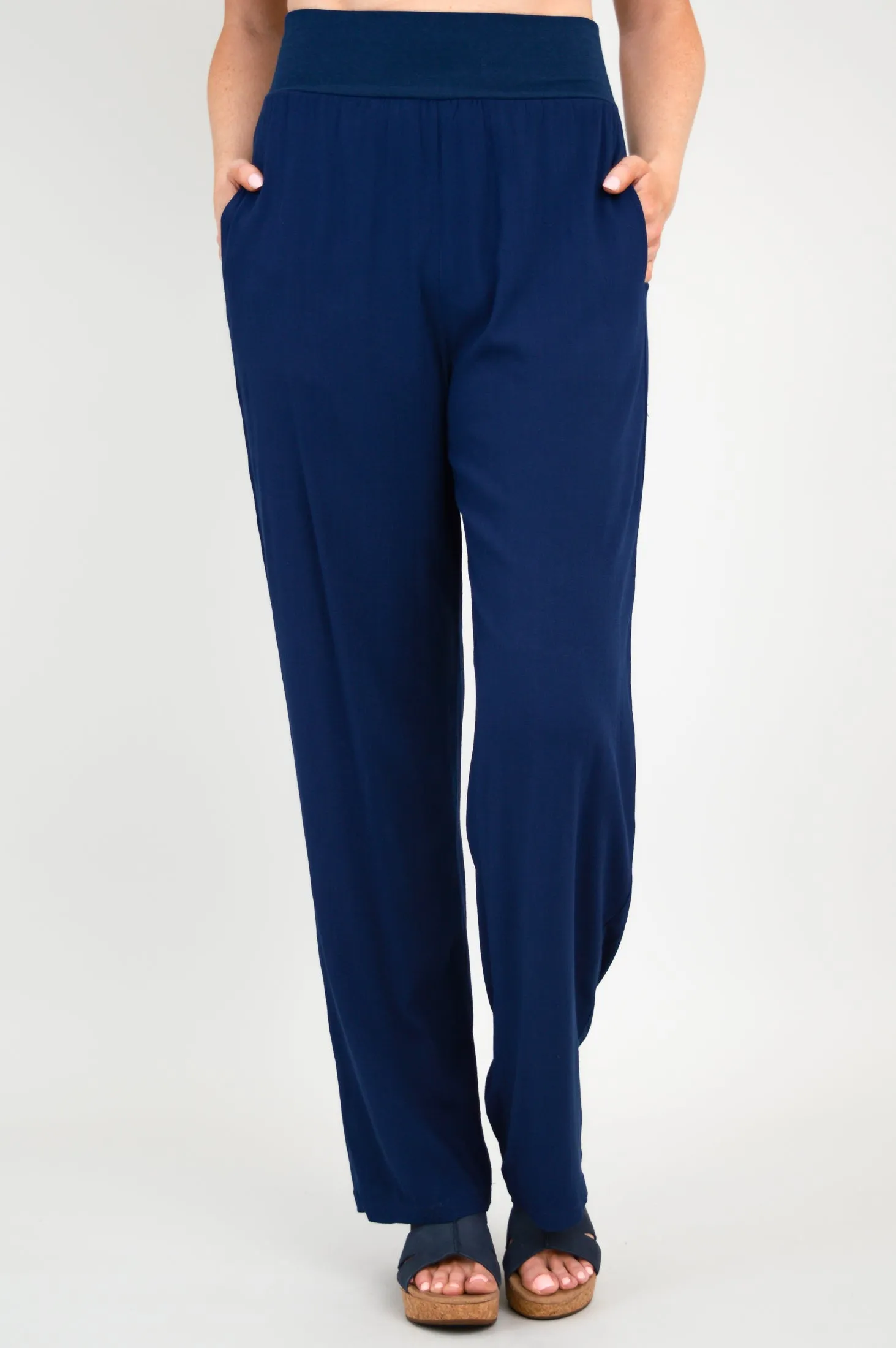 Landon Pant, Indigo, Linen Bamboo sold by Blue Sky product image thumbnail 2