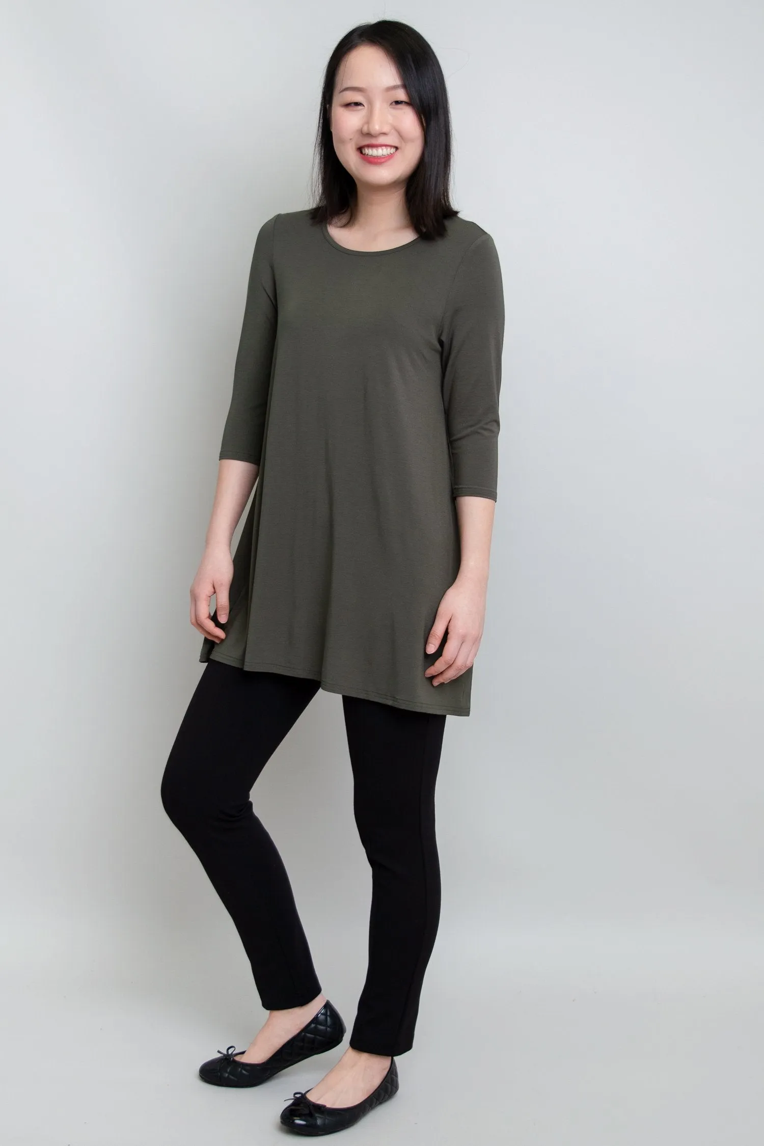 Perfect Tunic, Khaki, Bamboo- Final Sale sold by Blue Sky product image thumbnail 3