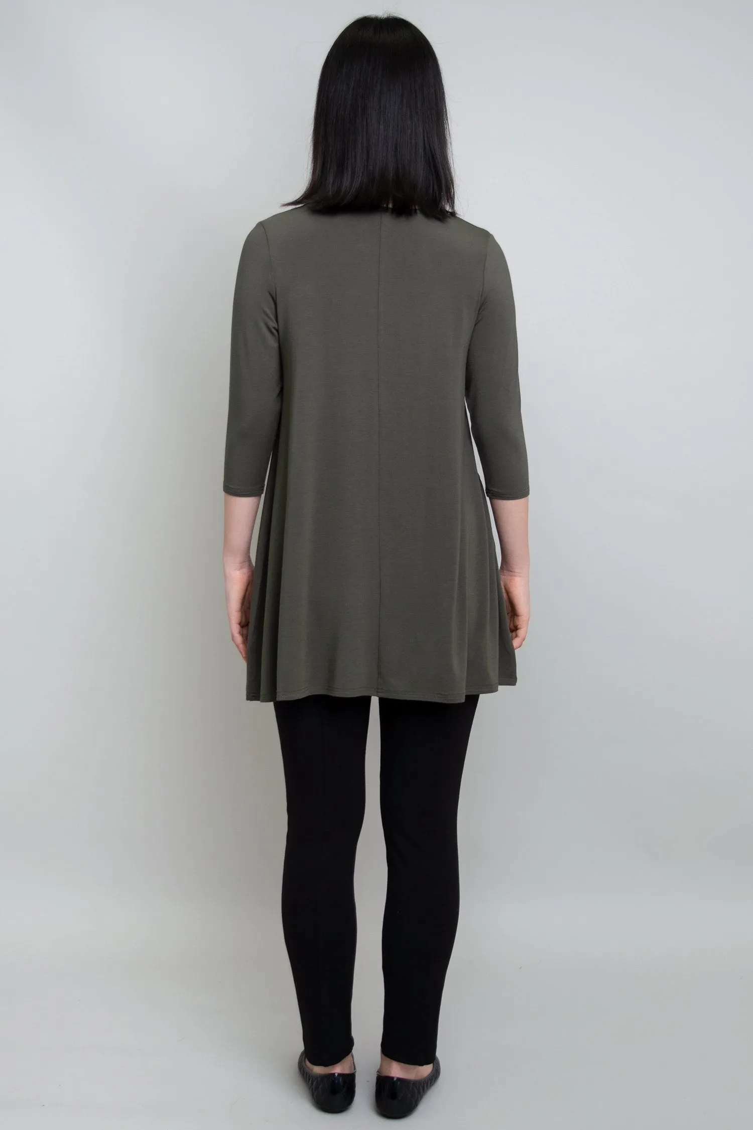 Perfect Tunic, Khaki, Bamboo- Final Sale sold by Blue Sky product image thumbnail 4