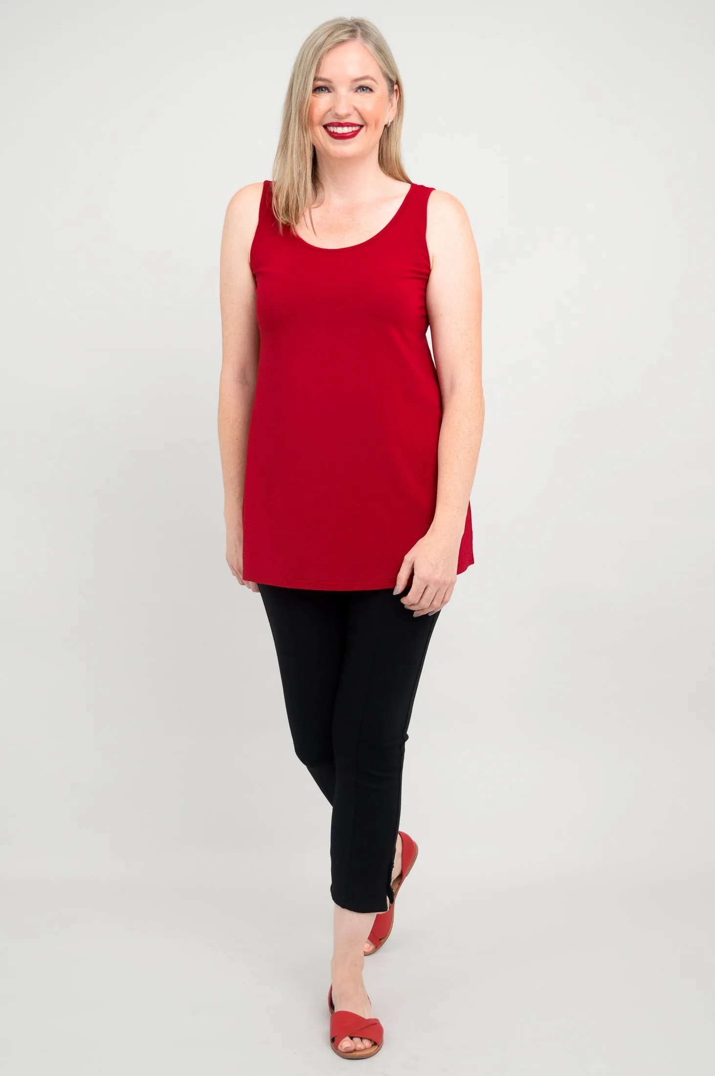 Relaxed Tank, Lipstick, Bamboo - Final Sale sold by Blue Sky product image thumbnail 5