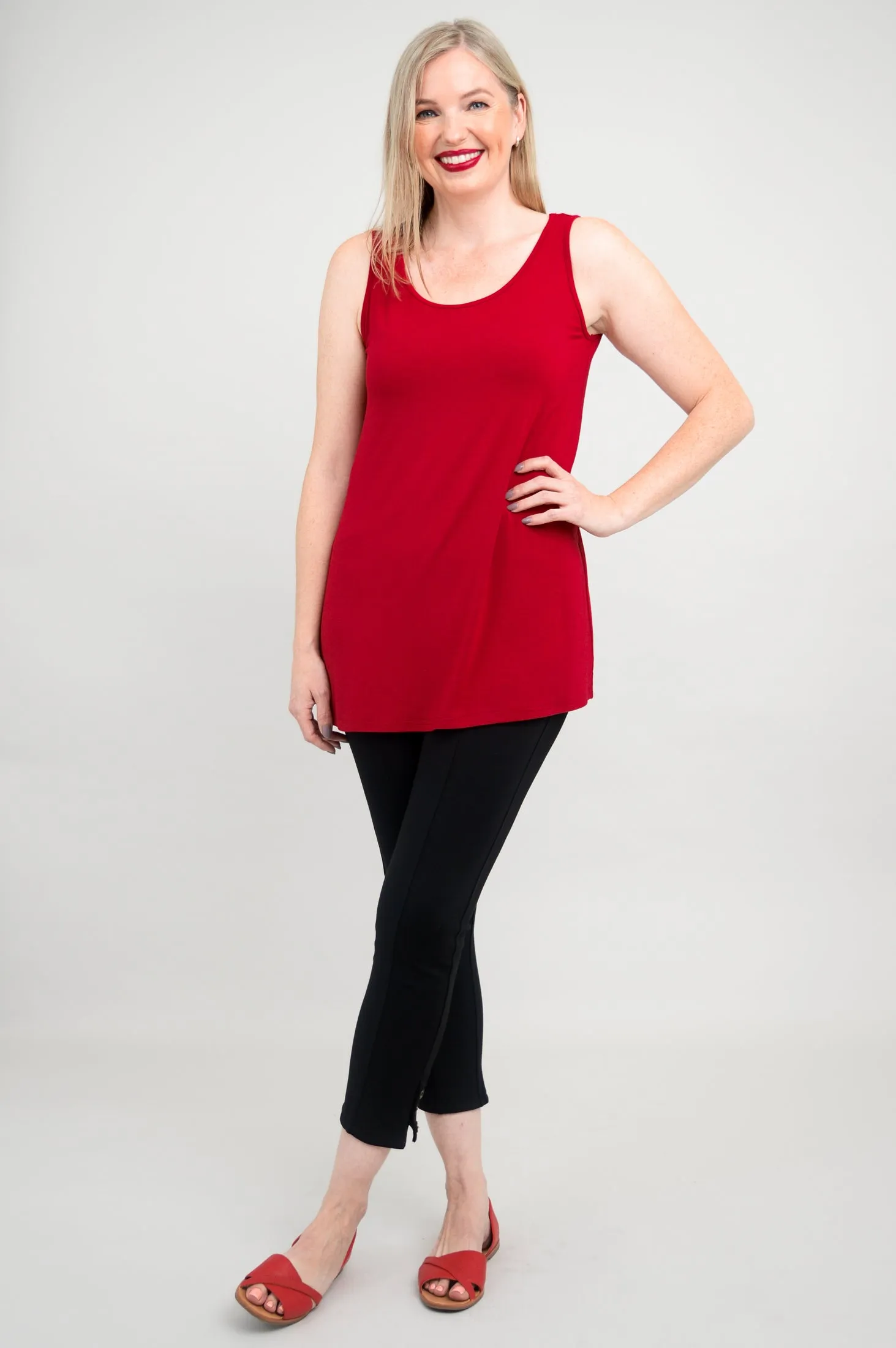 Relaxed Tank, Lipstick, Bamboo - Final Sale sold by Blue Sky product image thumbnail 3