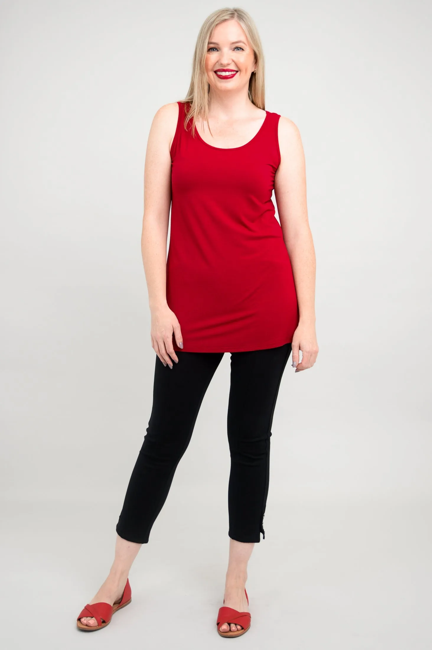 Relaxed Tank, Lipstick, Bamboo - Final Sale sold by Blue Sky product image thumbnail 2