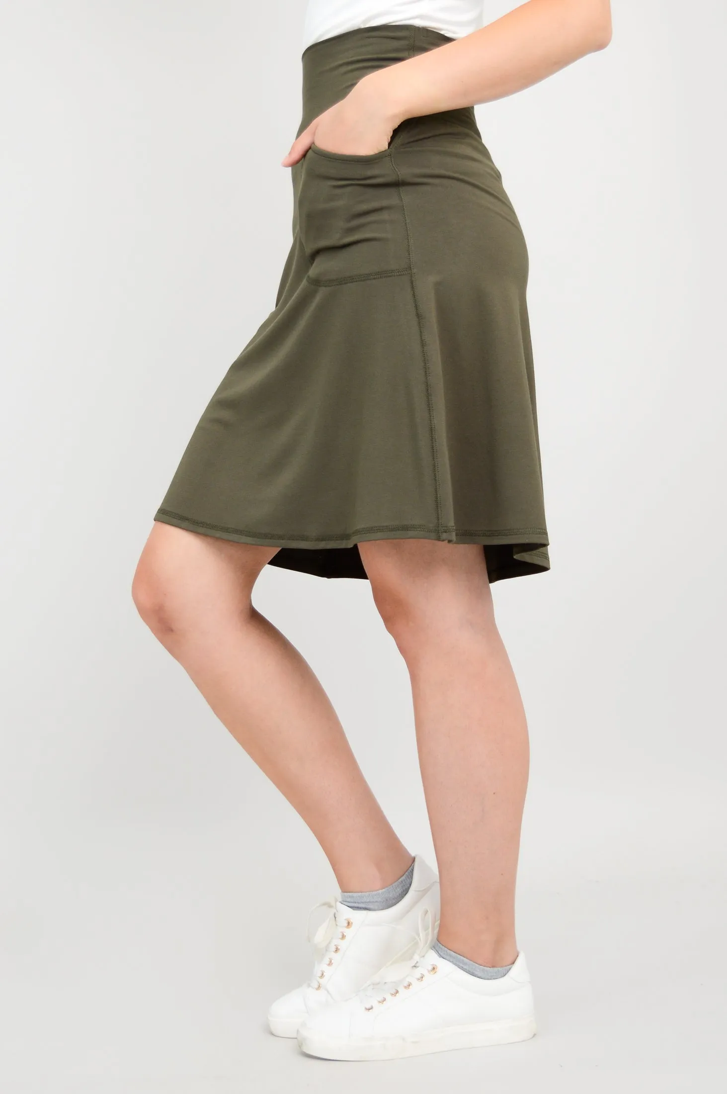 Magna Skort, Khaki, Bamboo sold by Blue Sky product image thumbnail 4