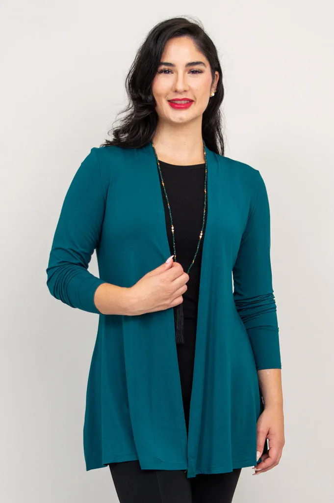 Chopra Jacket, Teal, Bamboo sold by Blue Sky