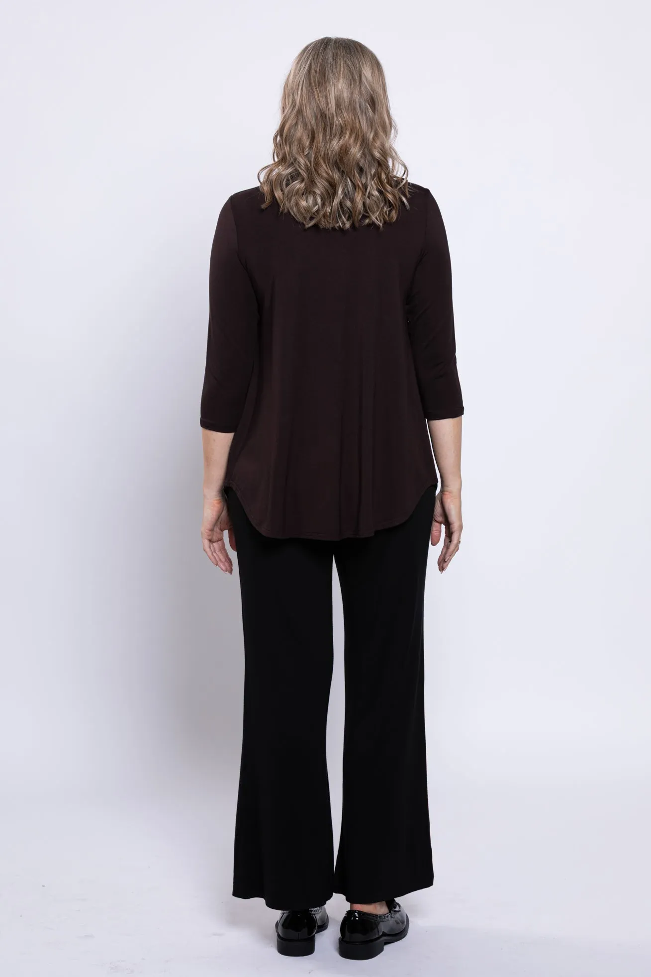 Jazz 3/4 Slv Top, Coffee, Bamboo sold by Blue Sky product image thumbnail 3