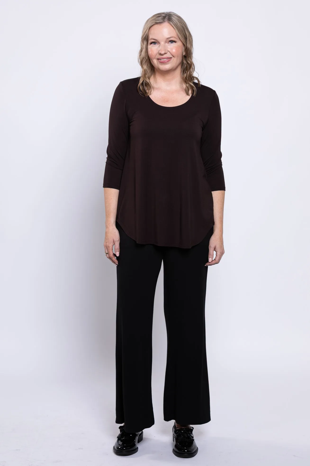 Jazz 3/4 Slv Top, Coffee, Bamboo sold by Blue Sky product image thumbnail 2