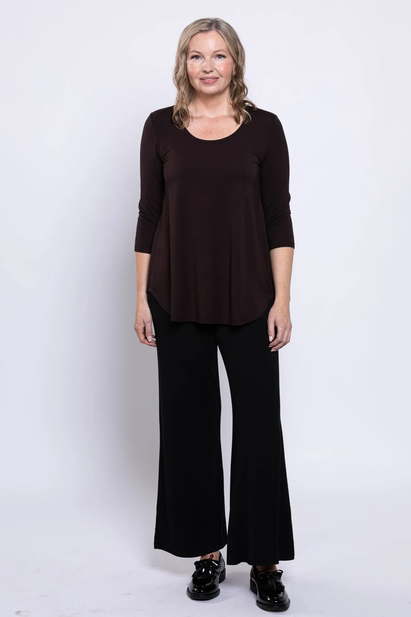 Jazz 3/4 Slv Top, Coffee, Bamboo sold by Blue Sky product image thumbnail 5