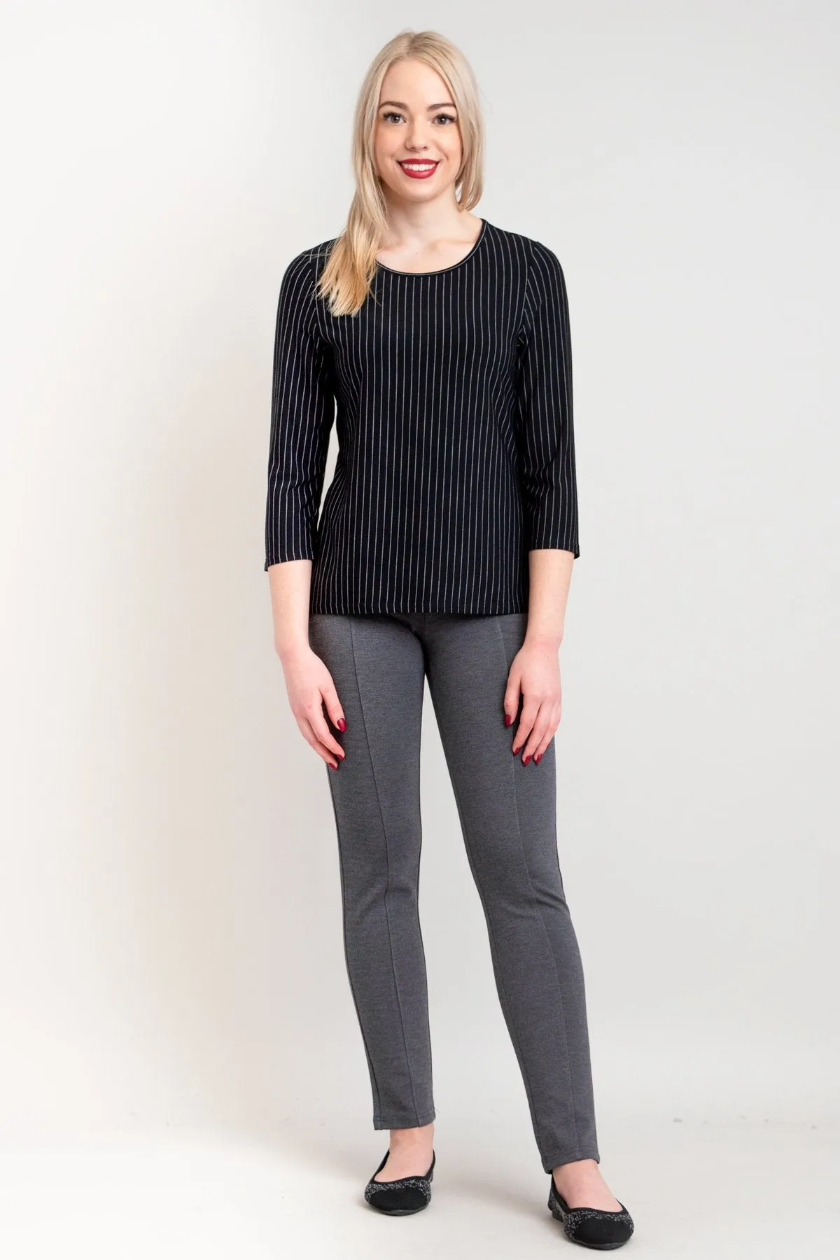 Margorie Top, BW Pin Stripe, Bamboo - Final Sale sold by Blue Sky product image thumbnail 3