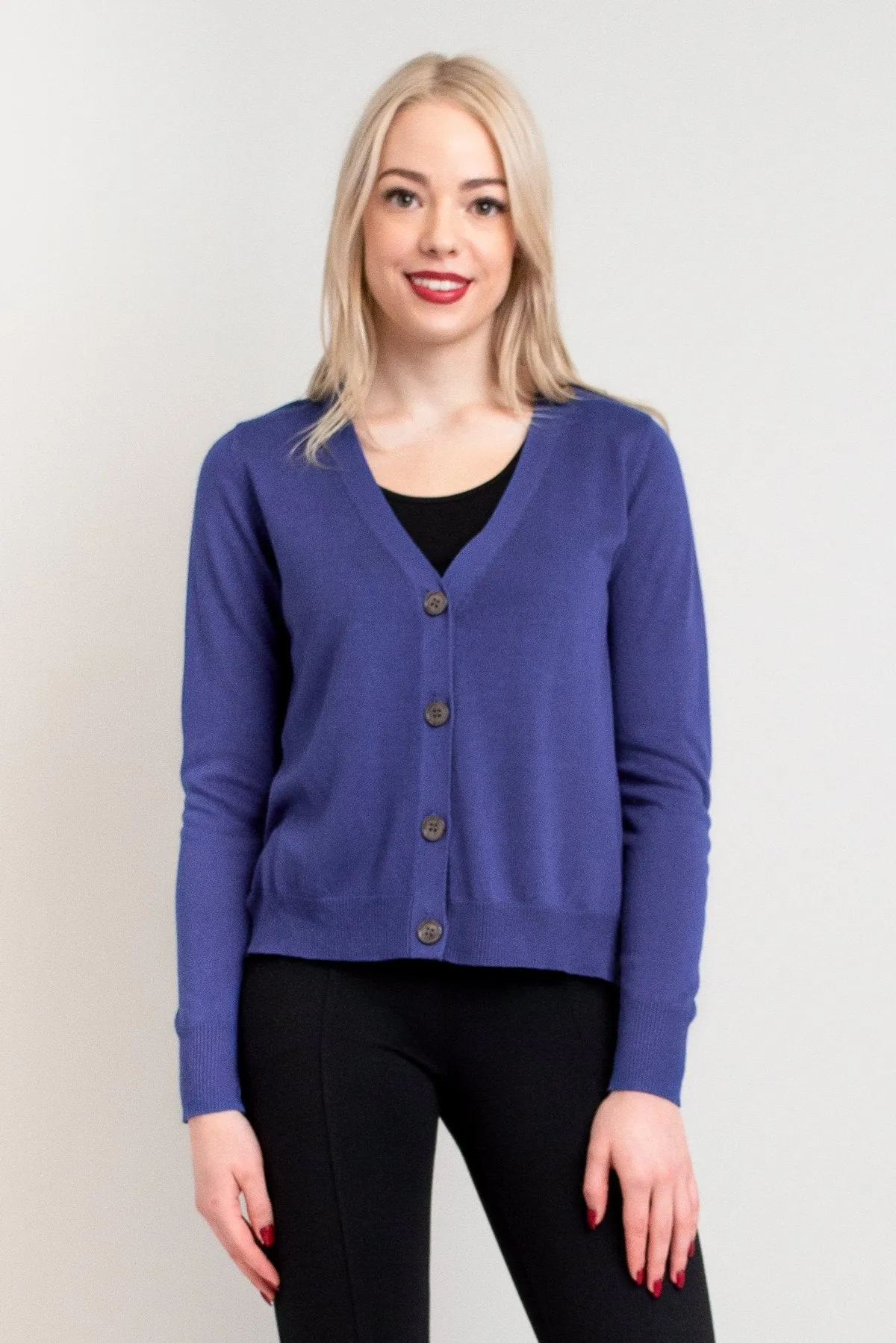 Jessica Sweater, Deep Blue, Bamboo Cotton sold by Blue Sky