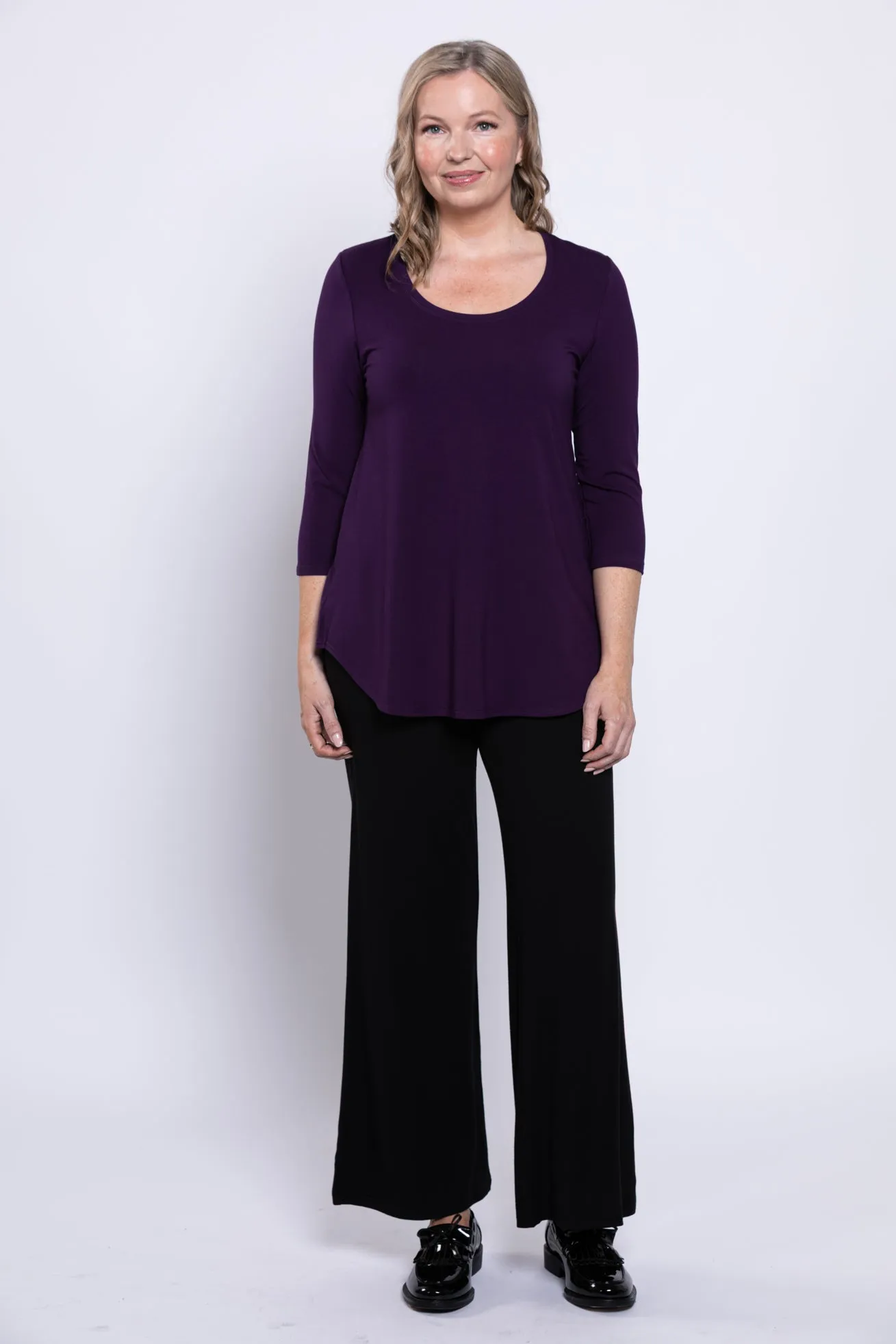 Jazz 3/4 Slv Top, Royale, Bamboo sold by Blue Sky product image thumbnail 5