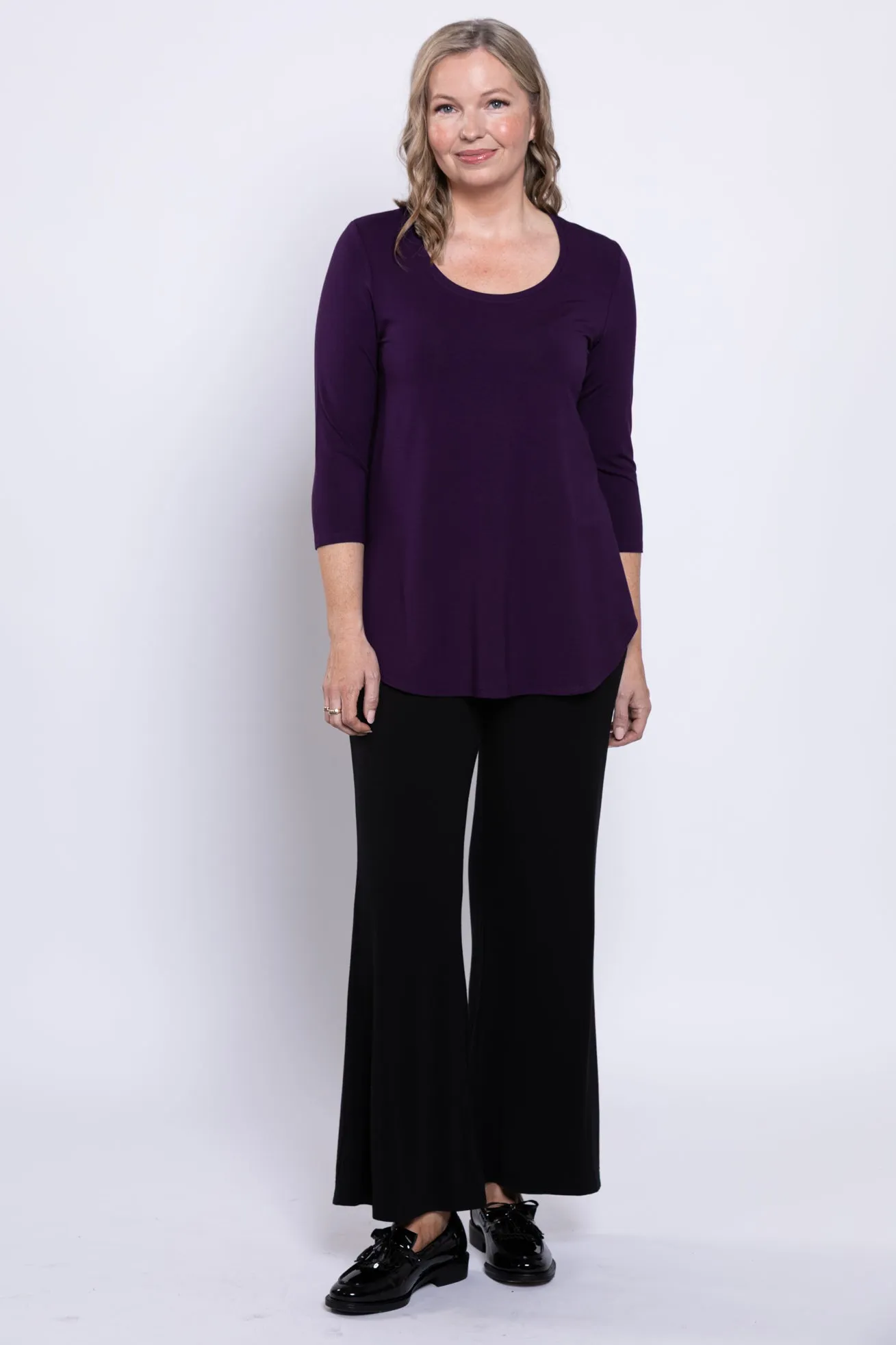 Jazz 3/4 Slv Top, Royale, Bamboo sold by Blue Sky product image thumbnail 3