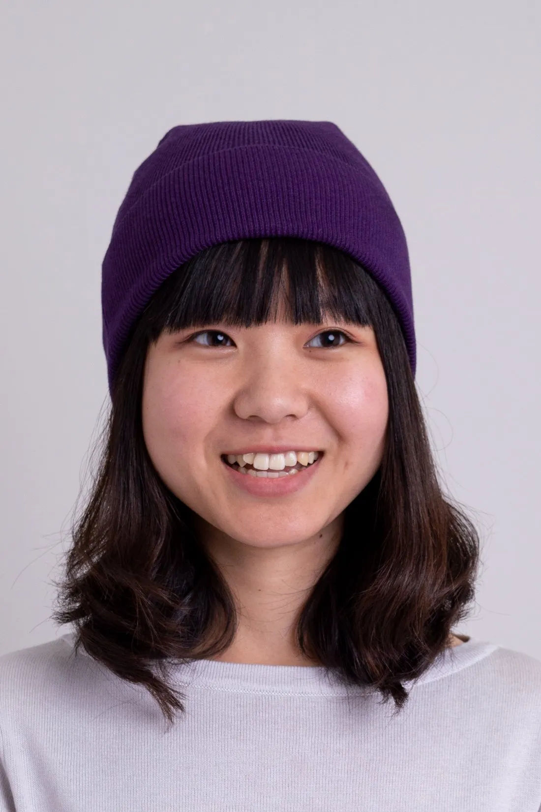 Knit Beanie, Purple, Bamboo Cotton sold by Blue Sky product image thumbnail 3