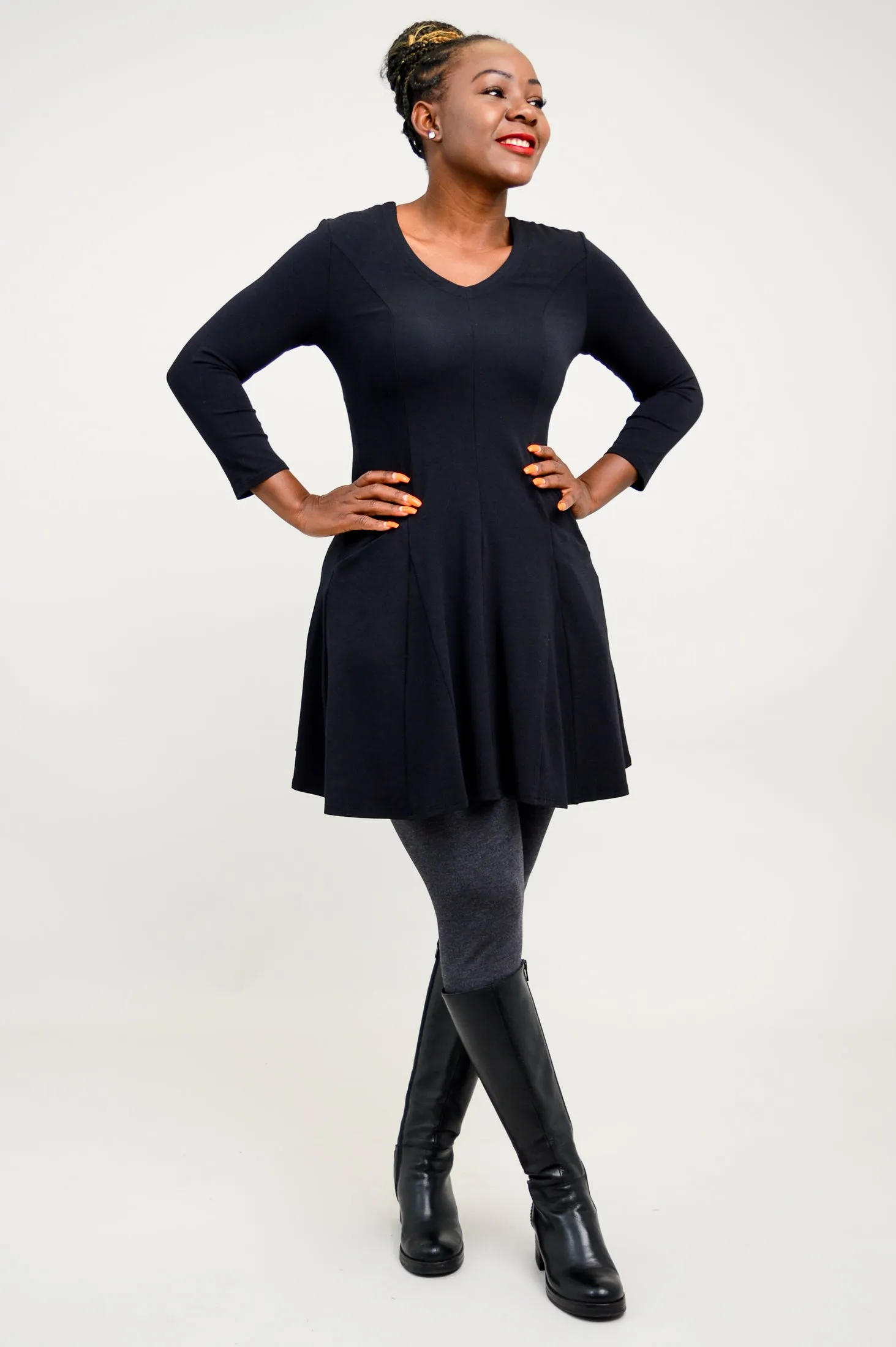 Wilma Tunic, Black, Bamboo sold by Blue Sky product image thumbnail 5