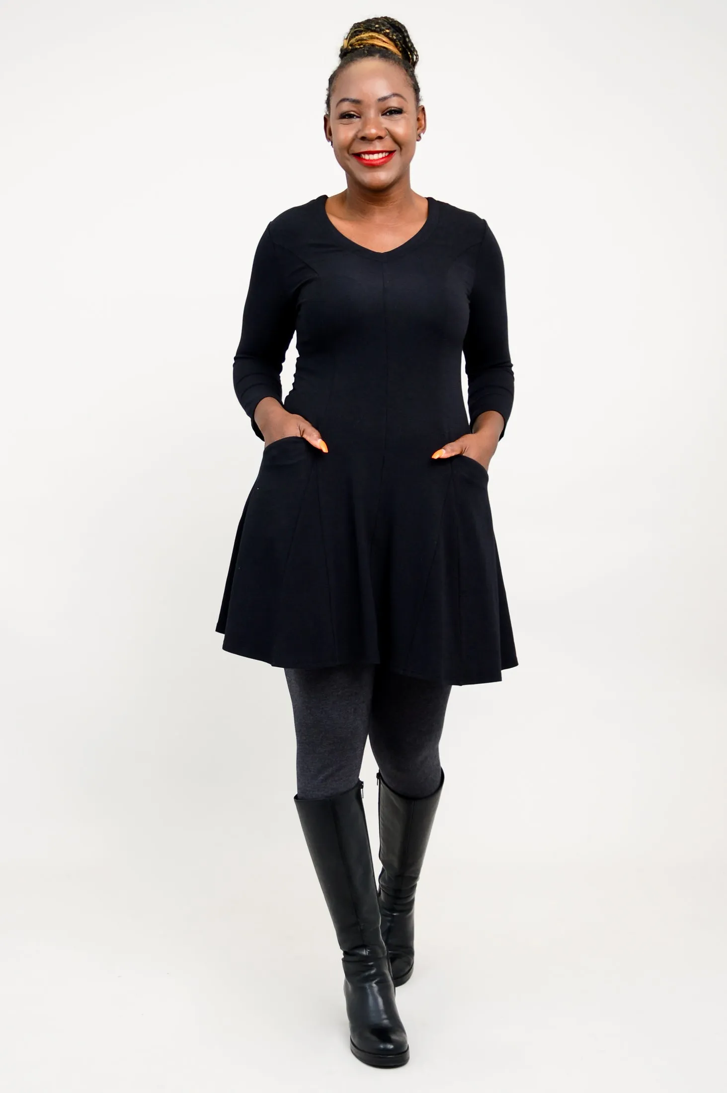 Wilma Tunic, Black, Bamboo sold by Blue Sky product image thumbnail 3